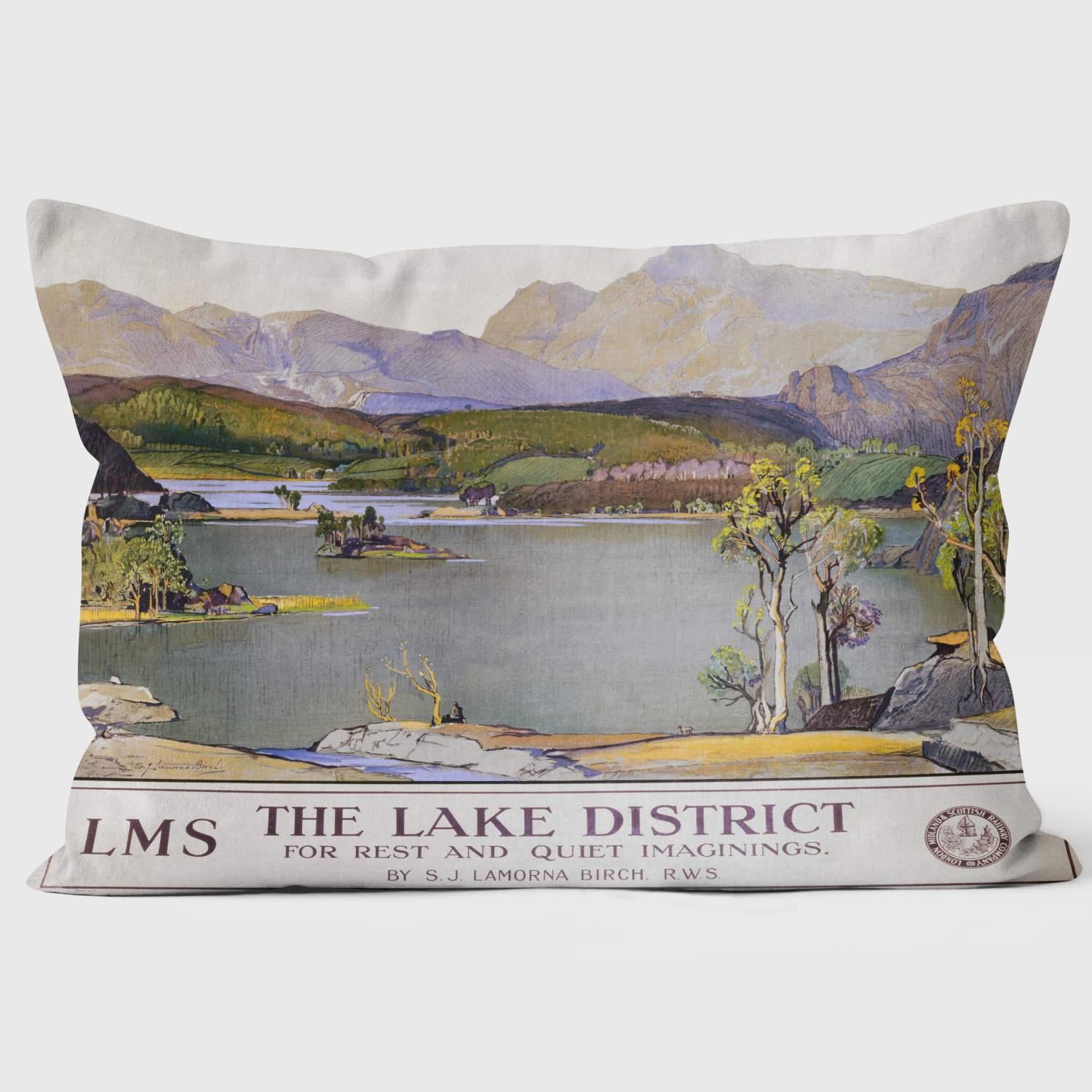 LMS English Lake - National Railway Museum Cushion - Handmade Cushions UK - WeLoveCushions