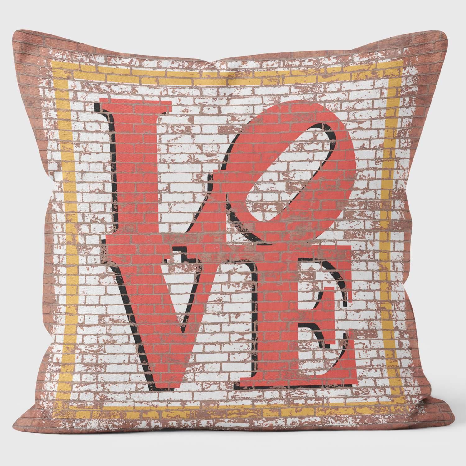 LOVE - Paperlollipop Cushion - Handmade Cushions UK - WeLoveCushions