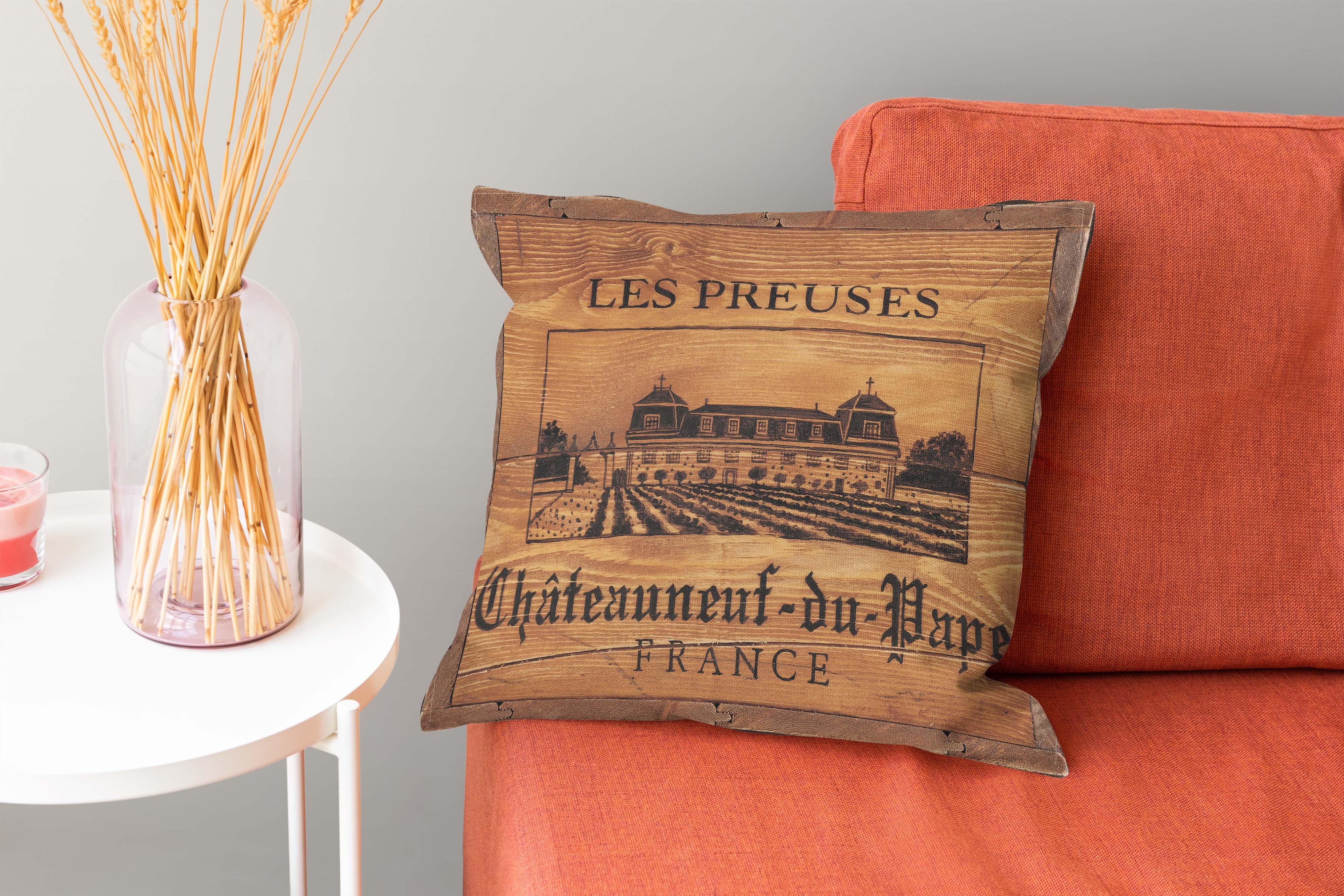 Les Preuses - Martin Wiscombe - Wine Beer Art Cushions