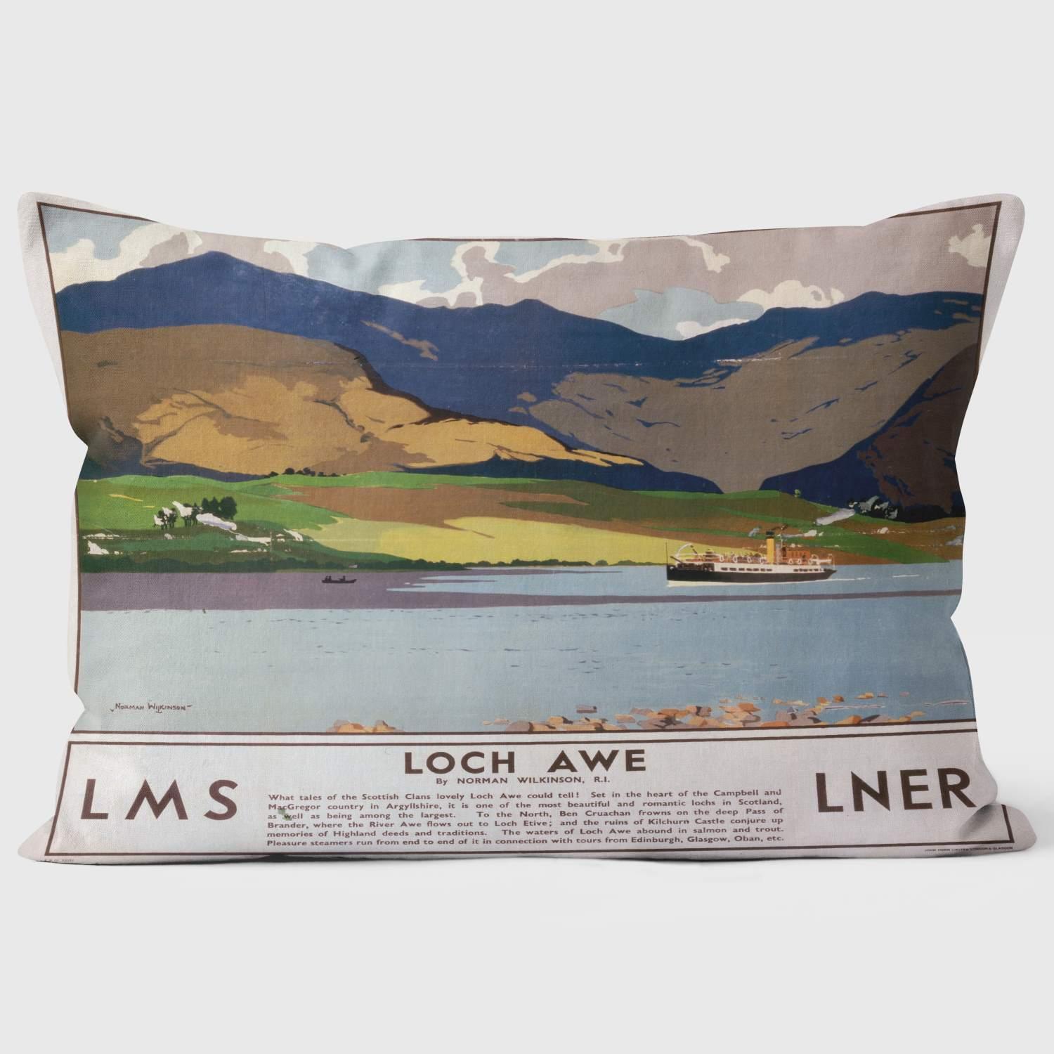 Loch Awe - National Railway Museum Cushion - Handmade Cushions UK - WeLoveCushions