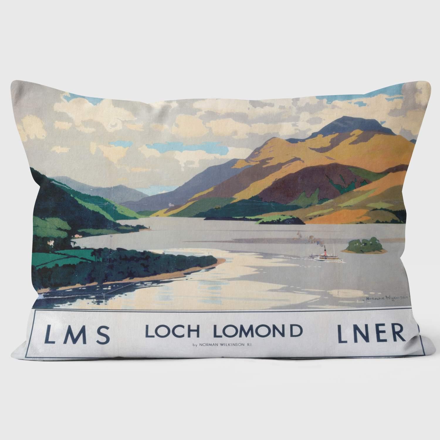 Loch Lomond LMS And LNER 1923 -1947 - National Railway Museum Cushion - Handmade Cushions UK - WeLoveCushions