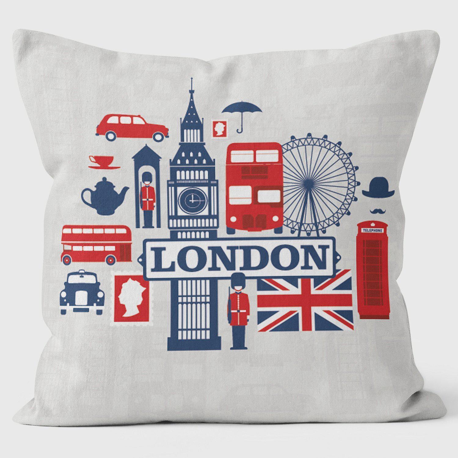London - Art Print Cushion - Handmade Cushions UK - WeLoveCushions