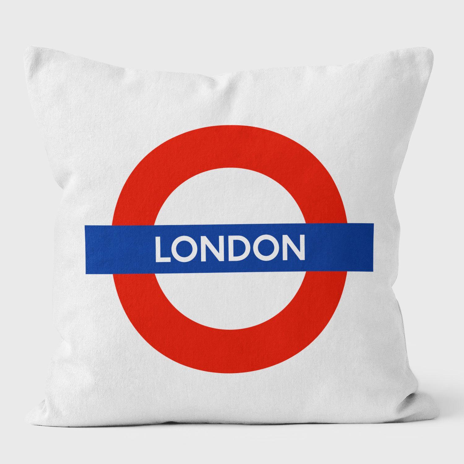 London Tube Station London Transport Museum Cushion - Handmade Cushions UK - WeLoveCushions