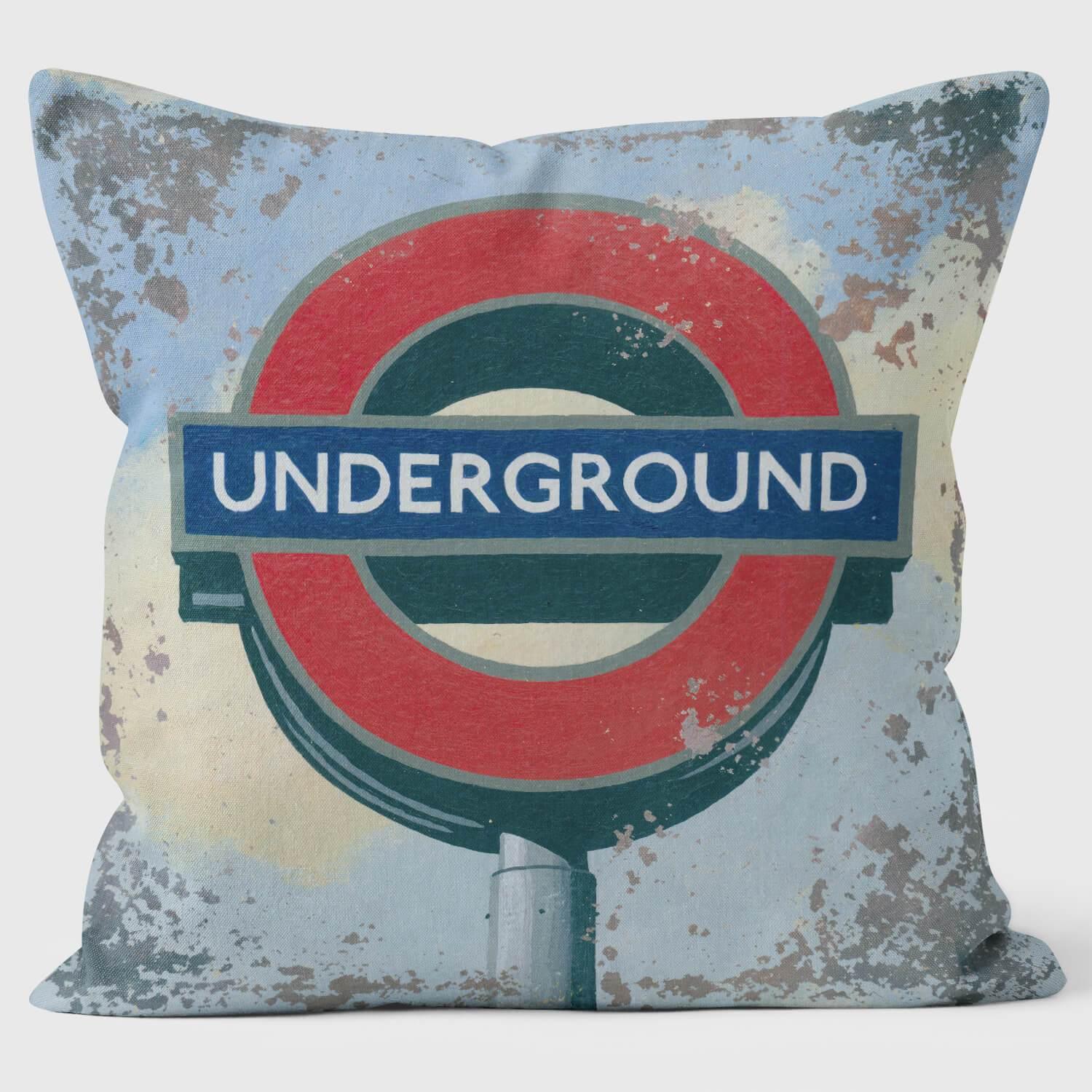 London Underground Rondel Martin Wiscombe Cushion - Handmade Cushions UK - WeLoveCushions