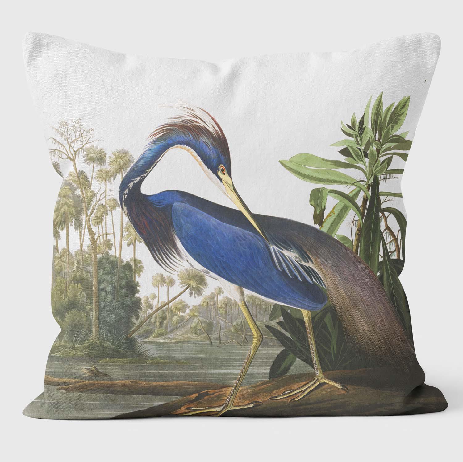 Louisiana Heron Birds Of America Cushions - Handmade Cushions UK - WeLoveCushions