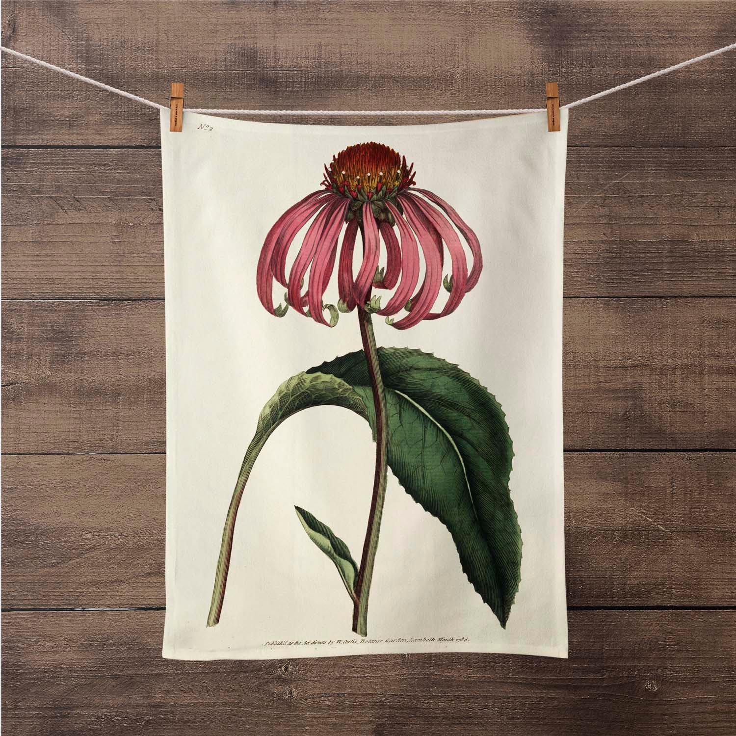 Echineacea Purpurea - Botanical Tea Towel