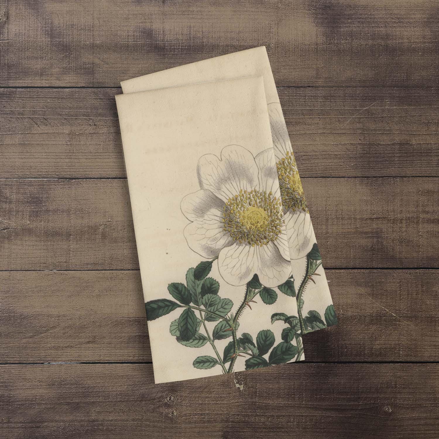 Macartney's Rose - Botanical Tea Towel