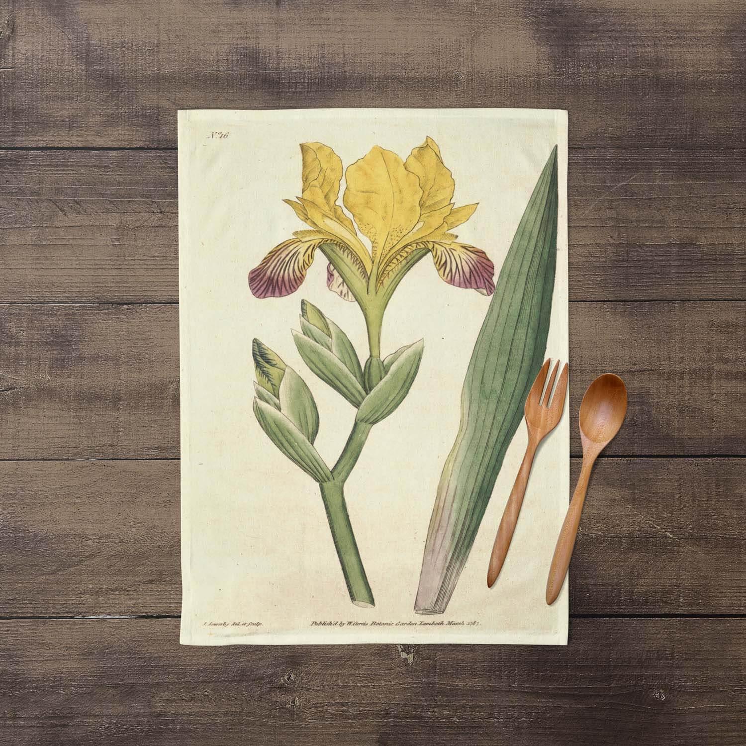 Variegated Iris - Botanical Tea Towel