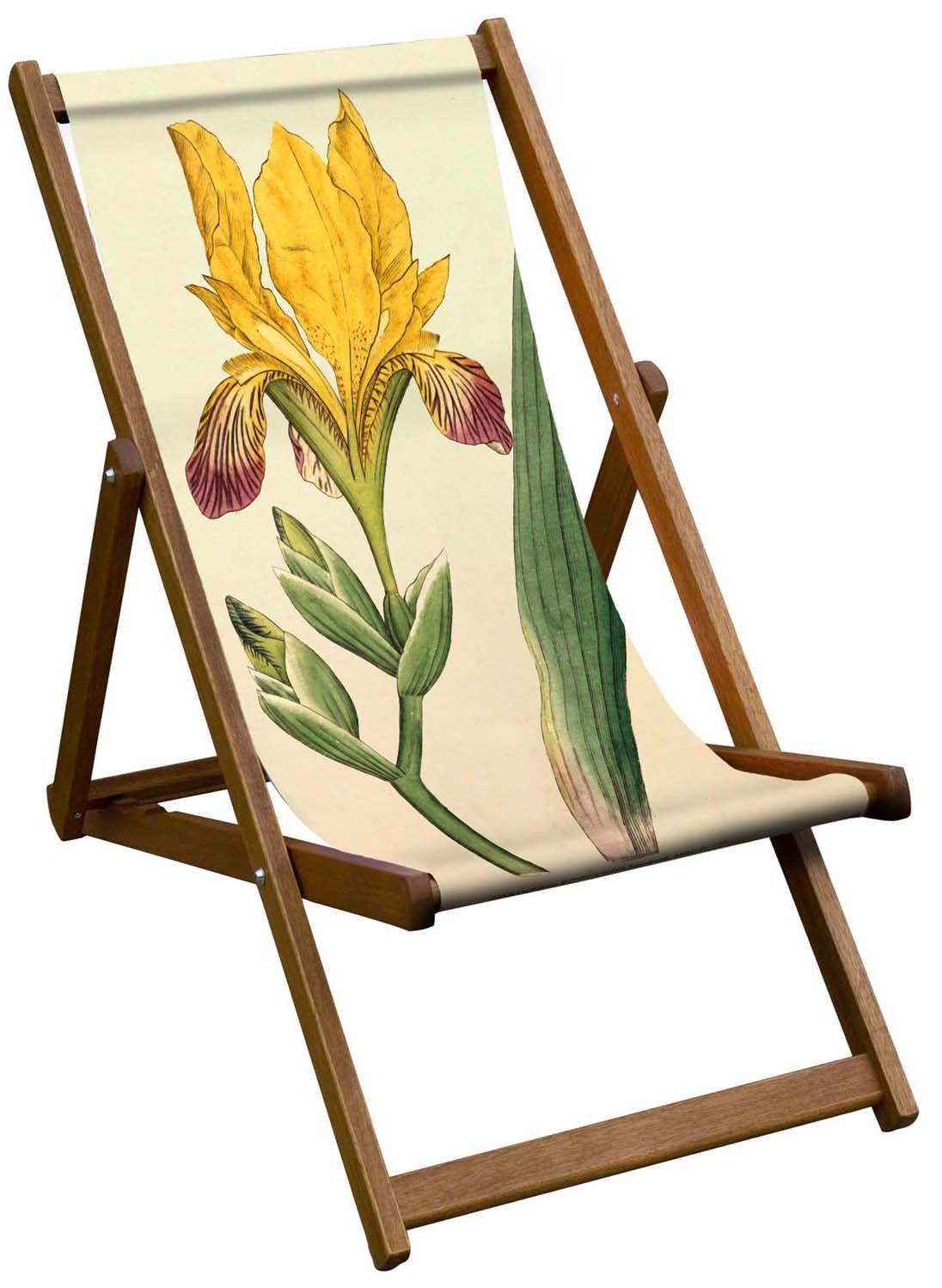 Variegated Iris - Botanical Designs Deckchair