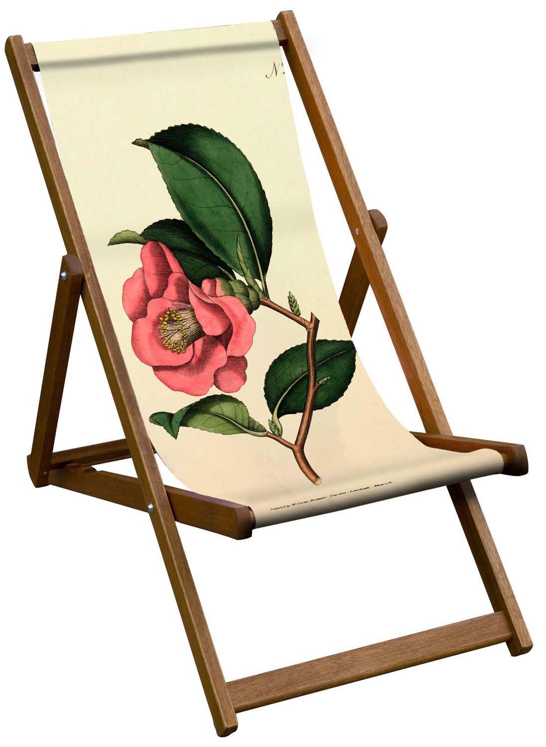 Rose Camelia - Botanical Deckchair