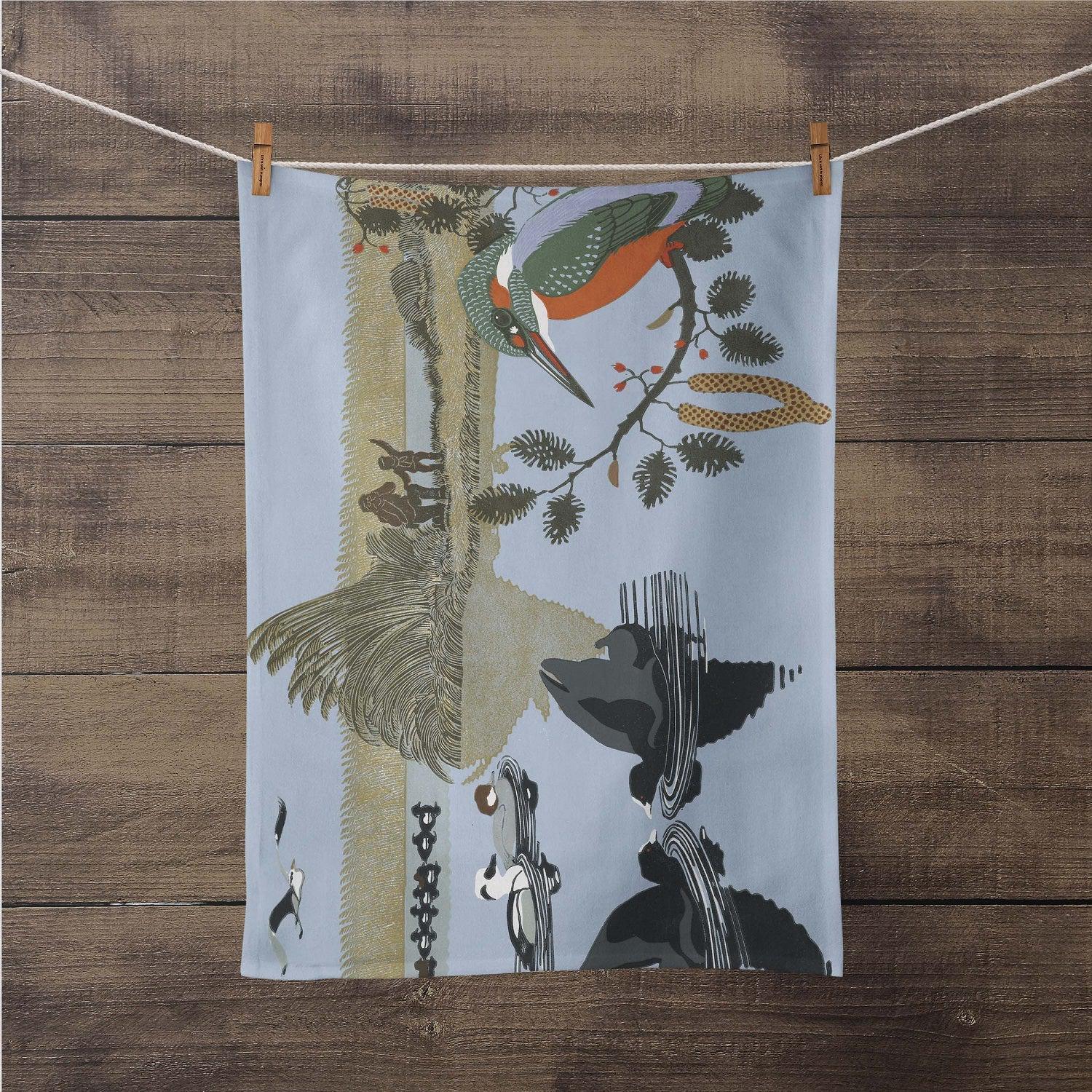 Kingfisher - Robert Gillmor Tea Towel