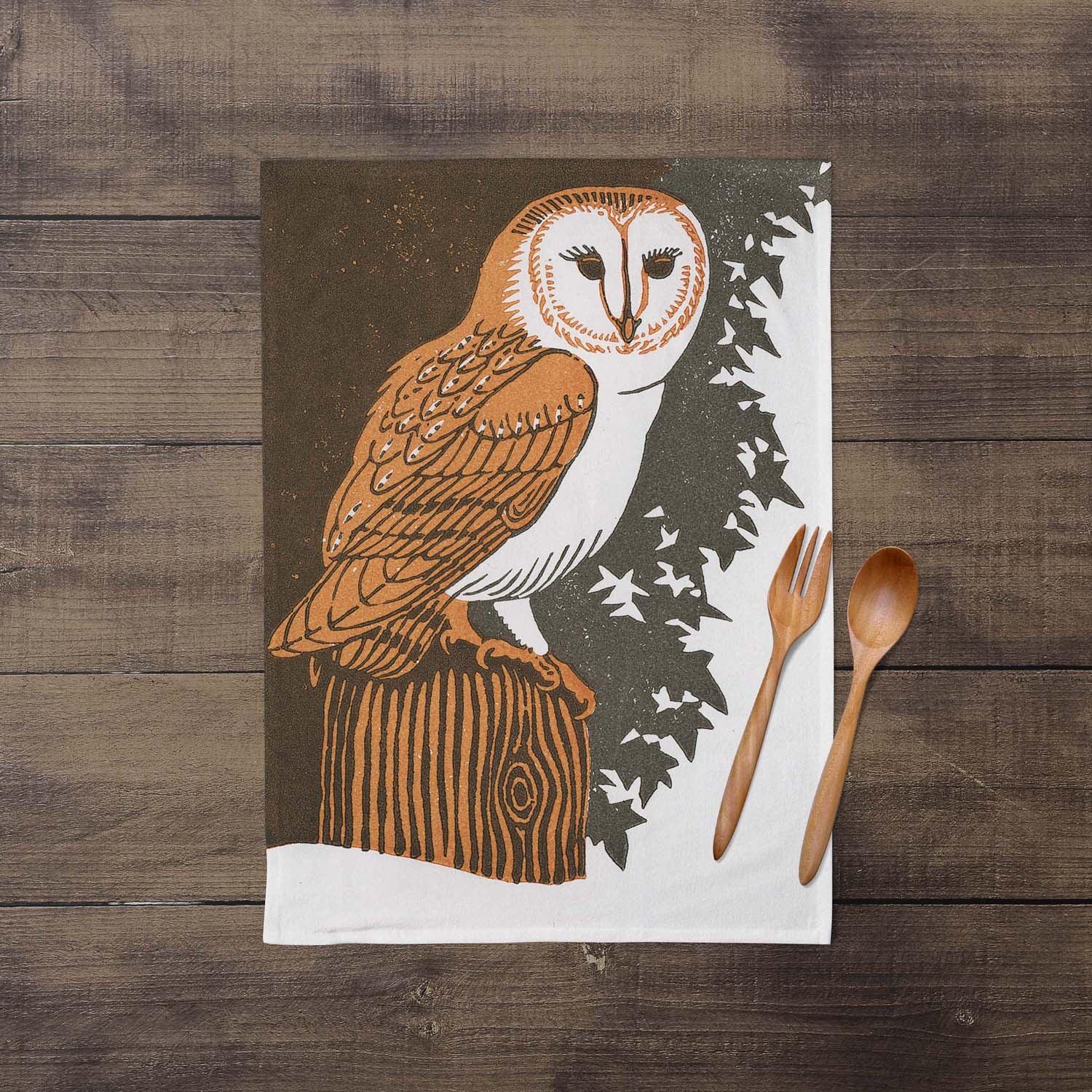 Barn Owl - Robert Gillmor Tea Towel