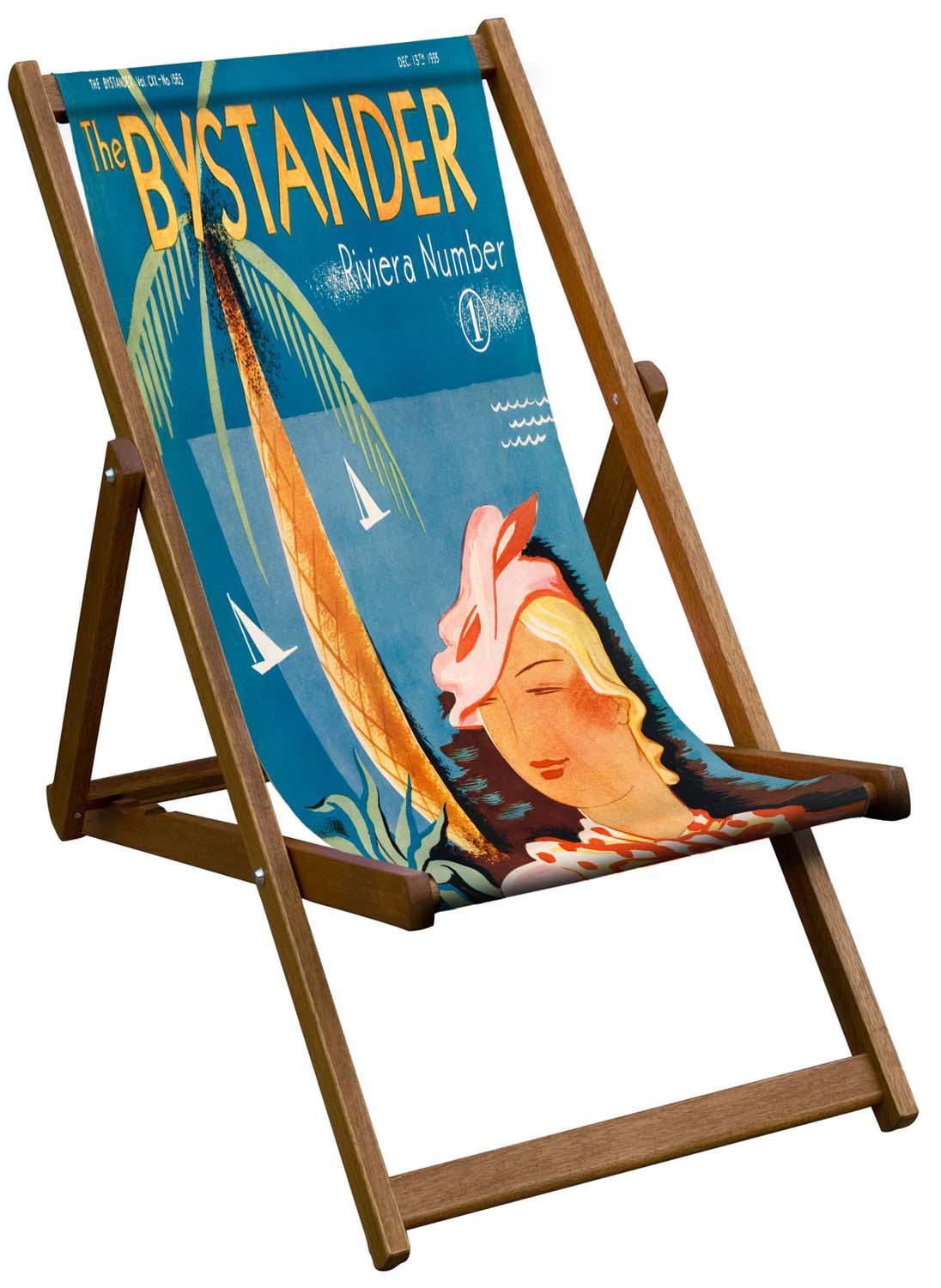 Bystander French Wave - Art Print Travel Deckchair