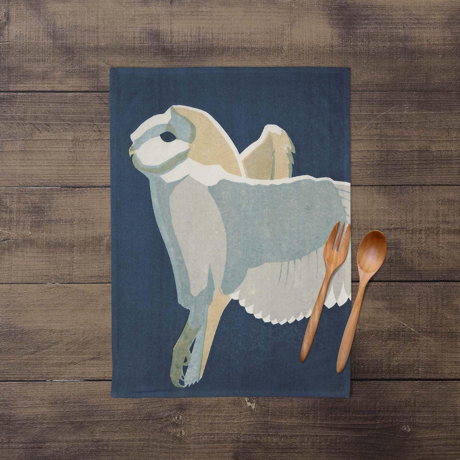 Hunting Barn Owl - Robert Gillmor Tea Towel