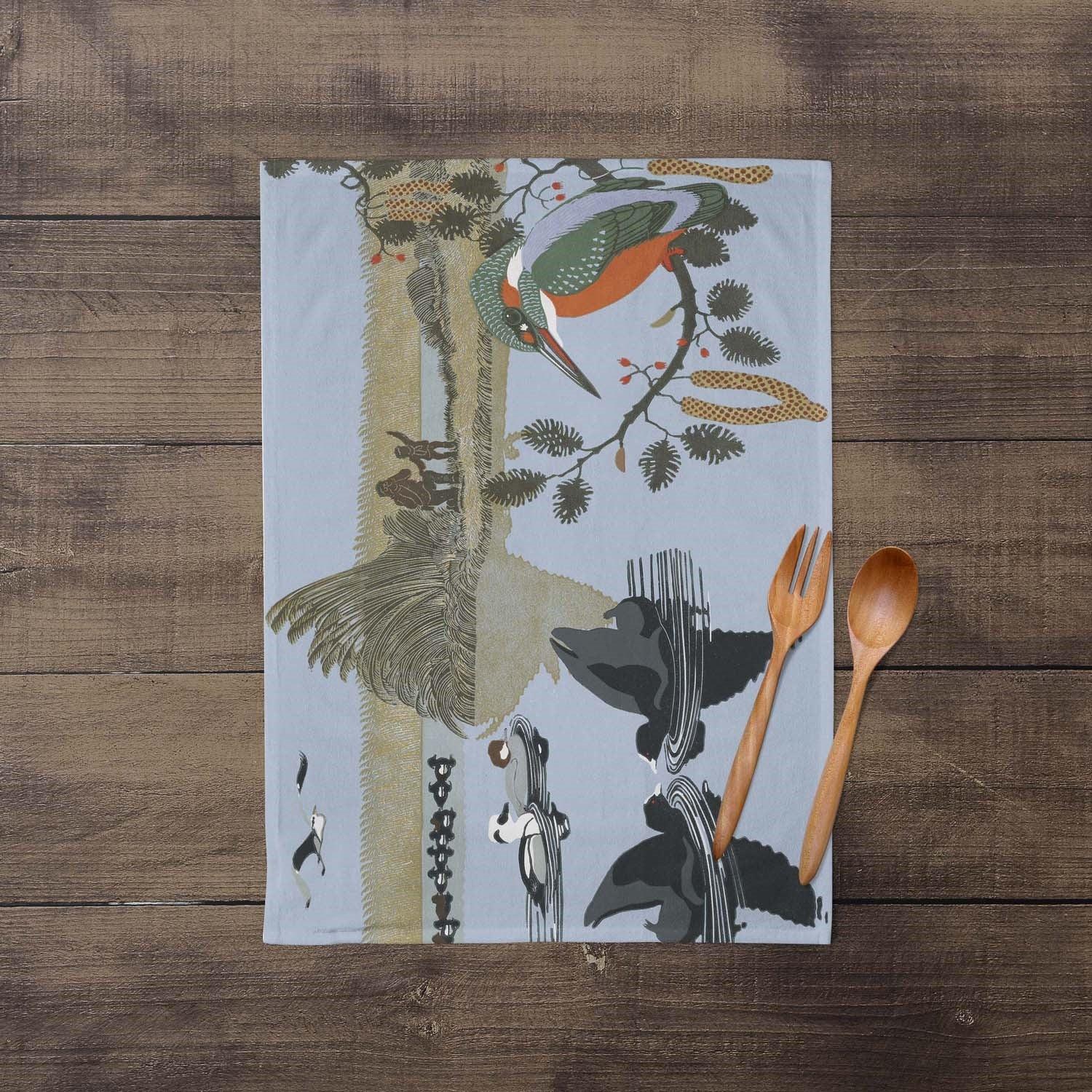 Kingfisher - Robert Gillmor Tea Towel