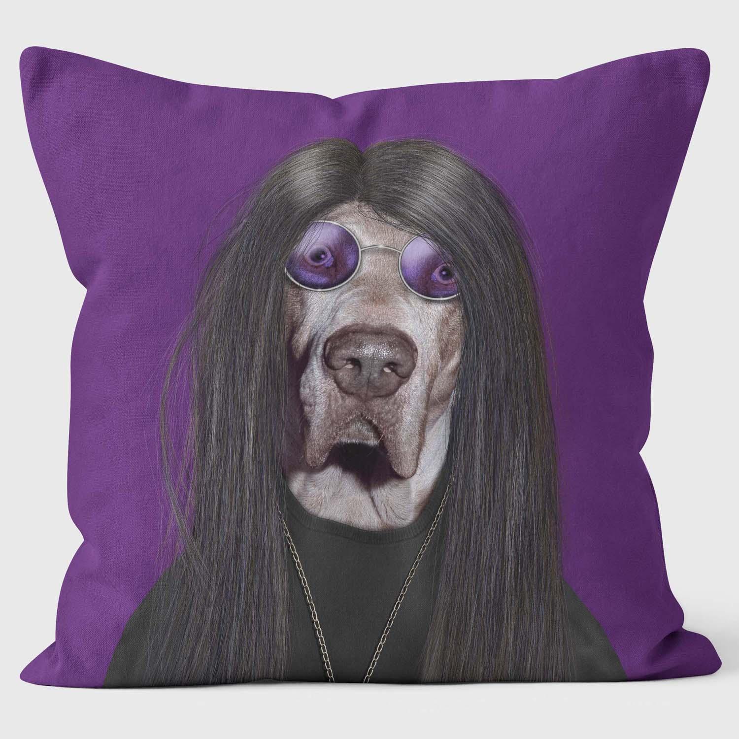 Metal - Pets Rock Cushion - Handmade Cushions UK - WeLoveCushions