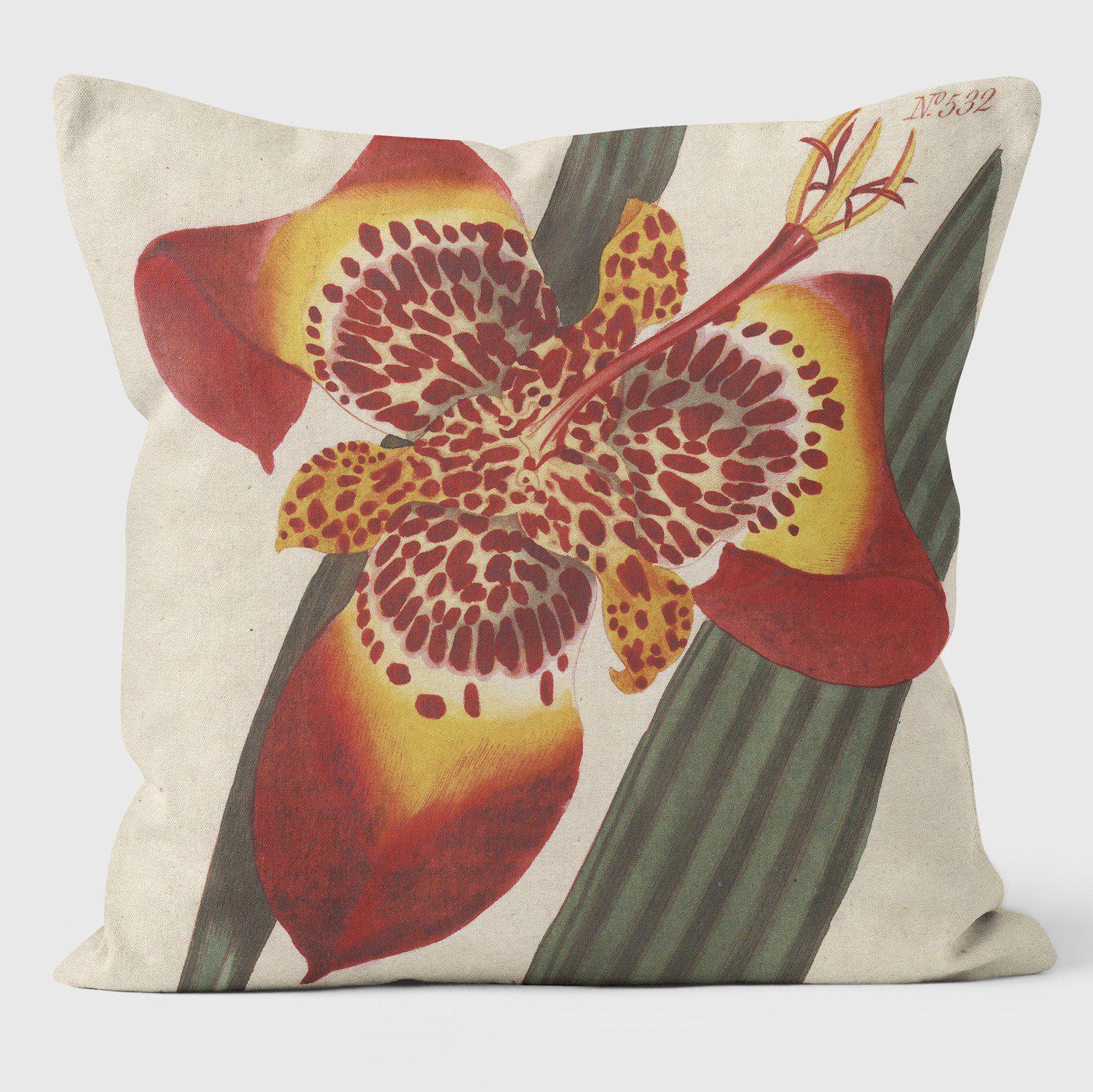 Mexican Iris - Botanical Cushion - Handmade Cushions UK - WeLoveCushions