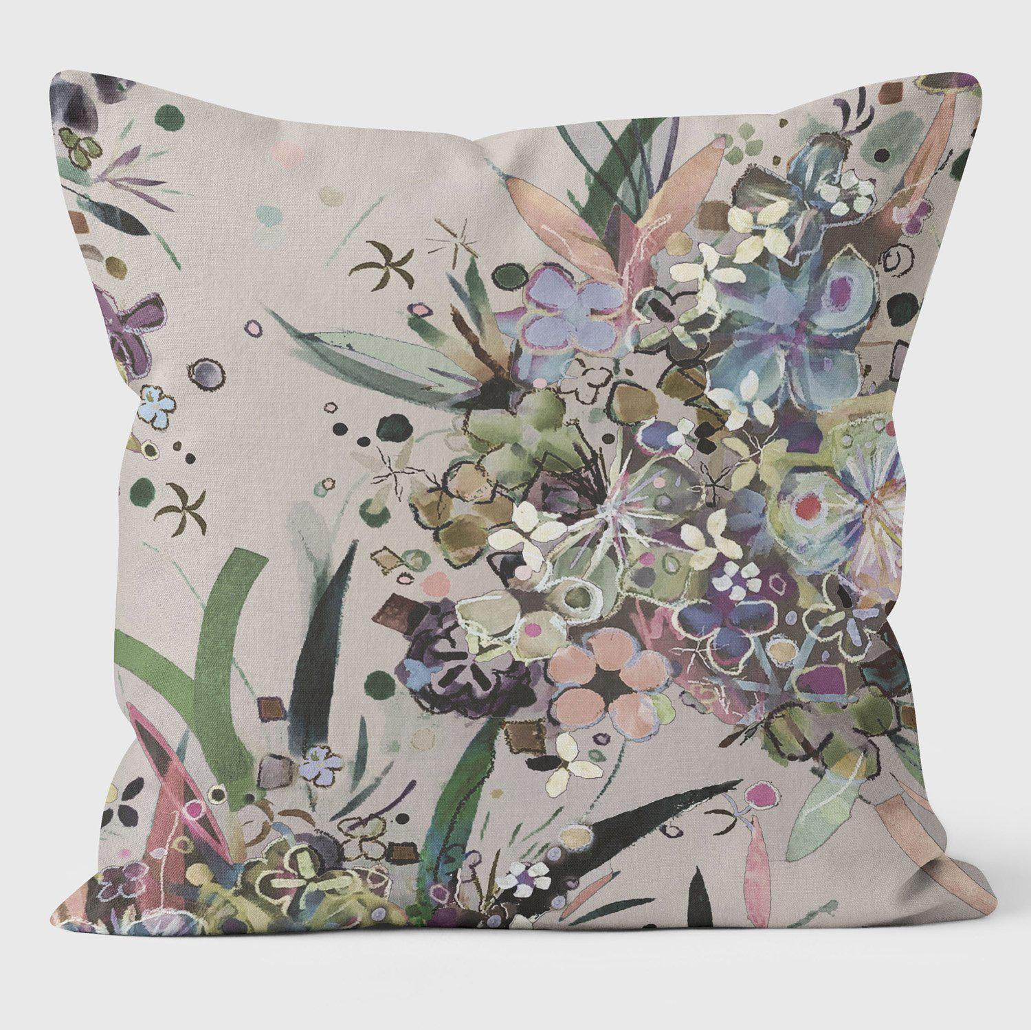 Midnight Blooms - Sarah Thornton Cushion - Handmade Cushions UK - WeLoveCushions