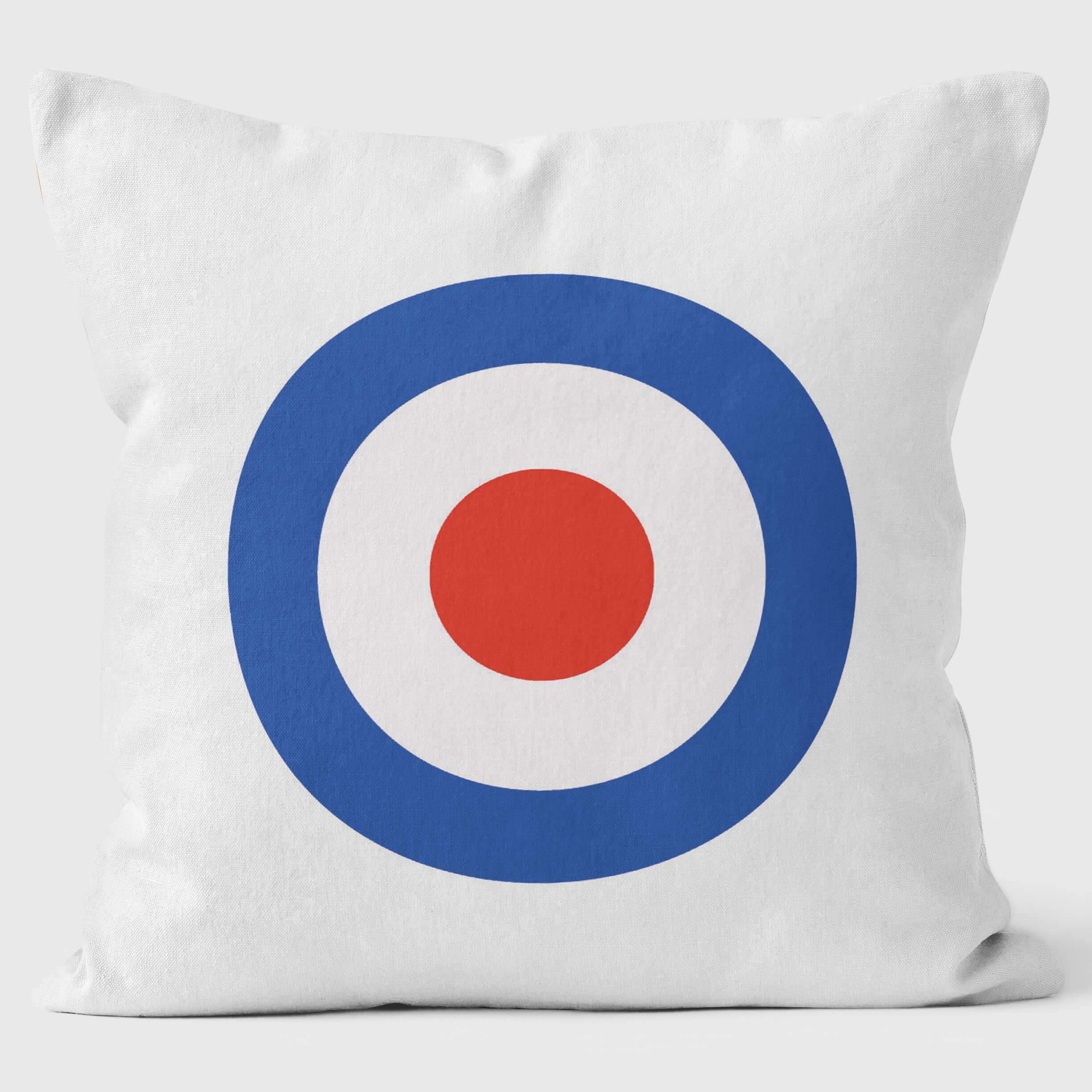 Mod Target - Funky Pop Art Print Cushion - Handmade Cushions UK - WeLoveCushions