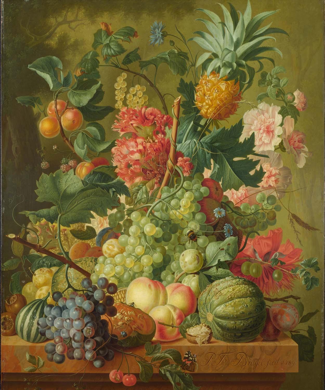 Fruit Flowers - Van Brussel - National Gallery Art Cloth