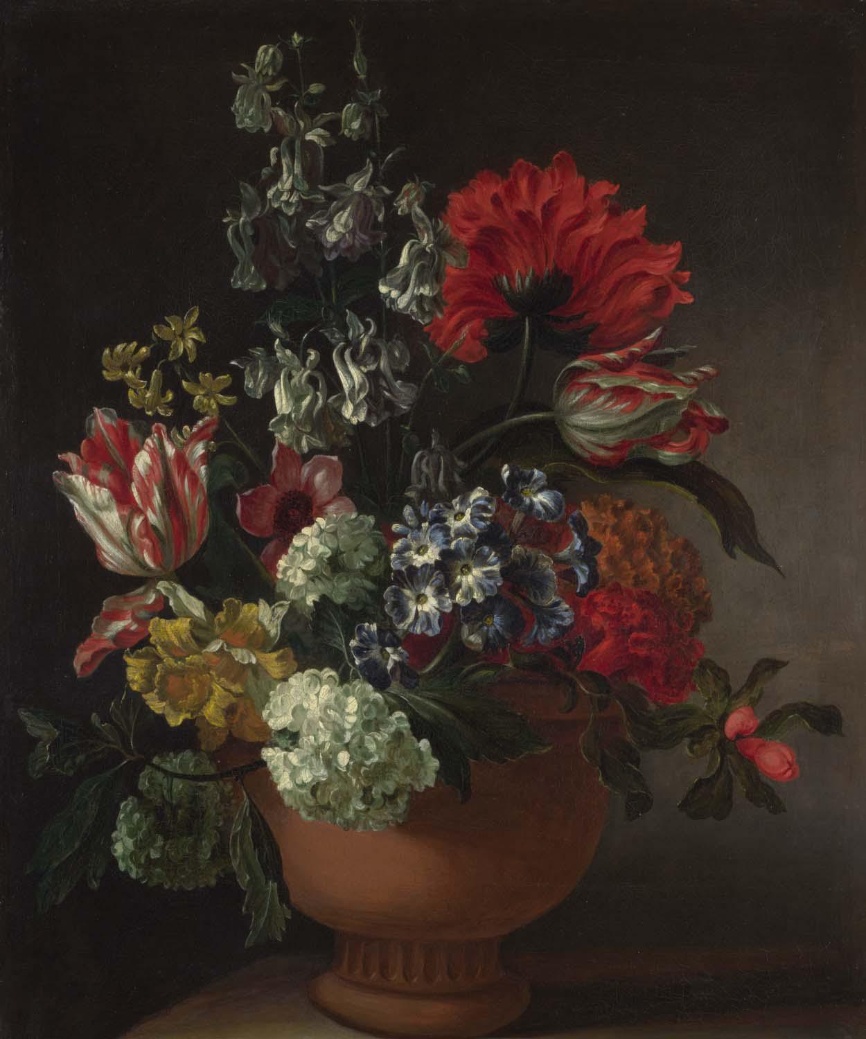 Bowl Of Flowers - Marie Blancour - National Gallery Art Cloth