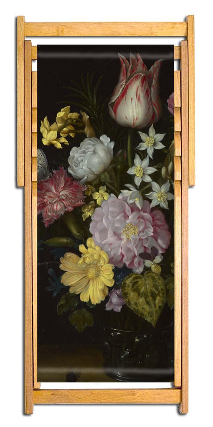 Flowers in a Glass Vase - Bosschaert - National Gallery Deckchair