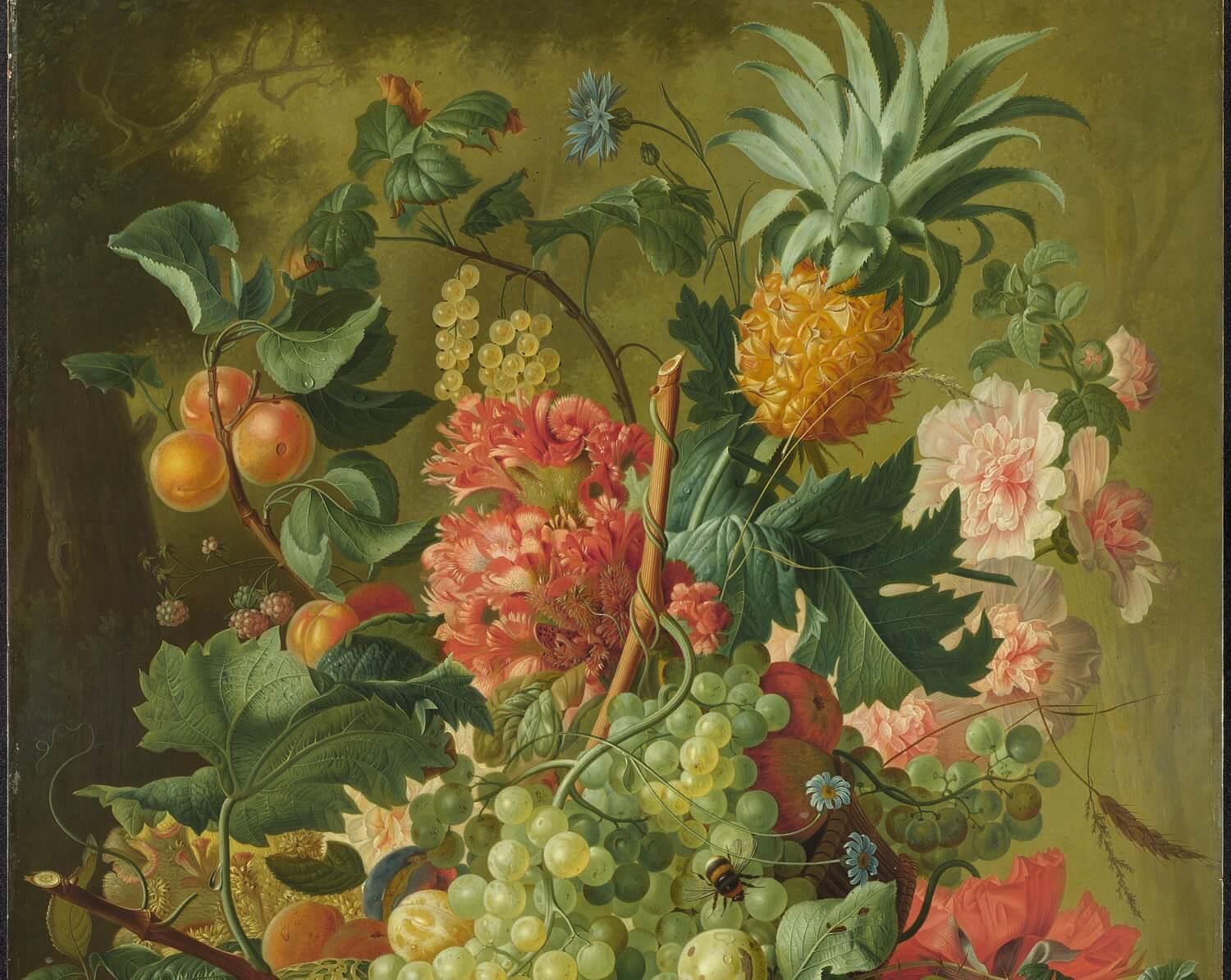 Brussel Fruit Flowers - National Gallery - Glamping Camping Stool