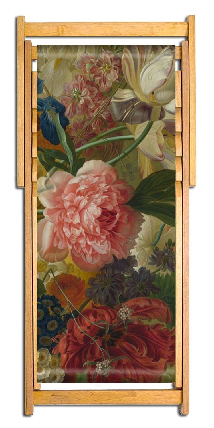 Flowers in a Vase Detail Pink Rose - van Brussel - National Gallery Deckchair