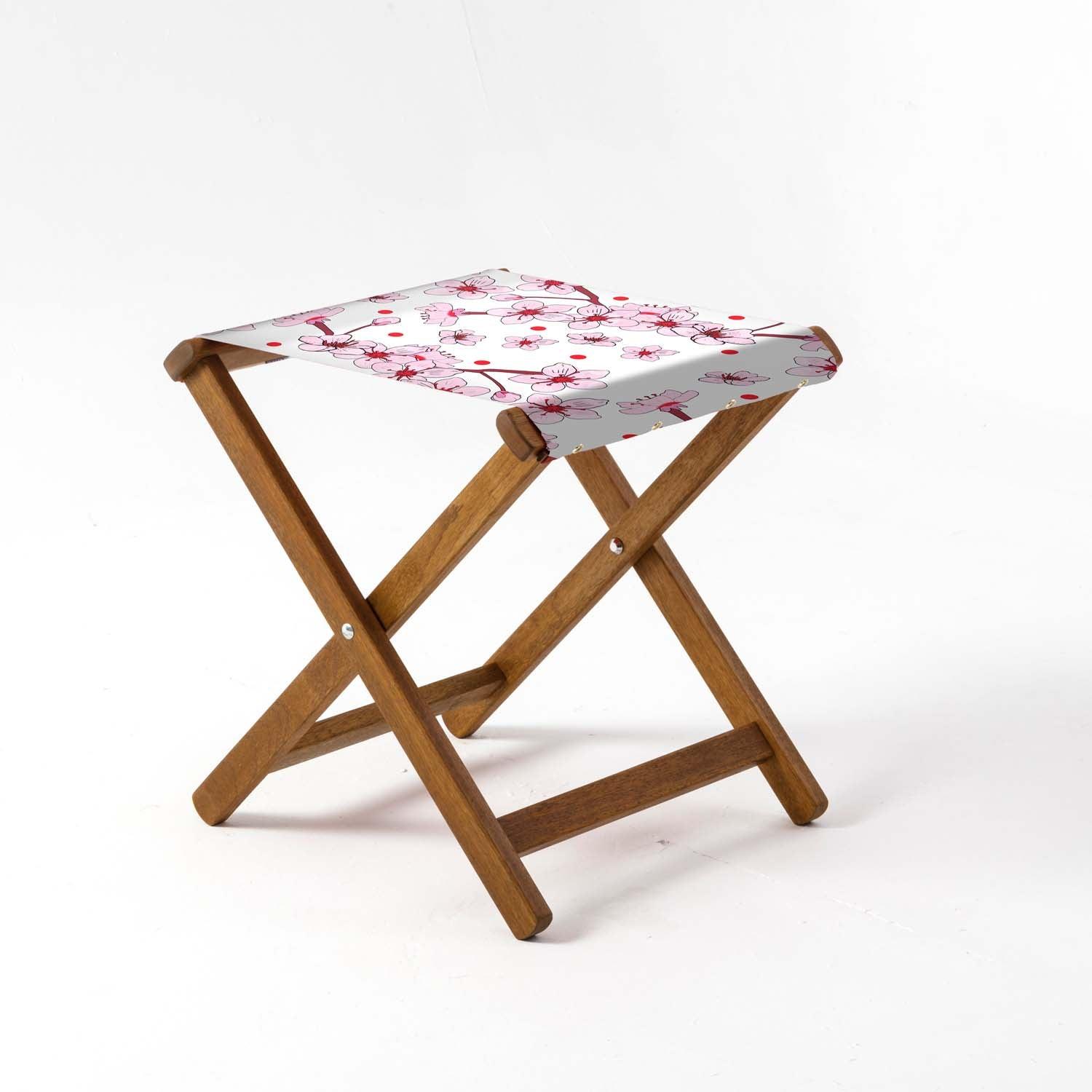 Cherry Blossom - Their Nibs Glamping Camping  Stool