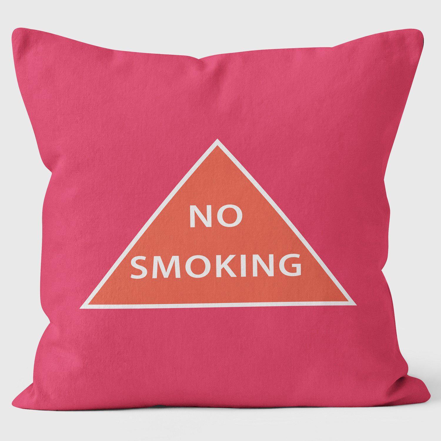 No Smoking - Retro Rail Art Cushion - Handmade Cushions UK - WeLoveCushions