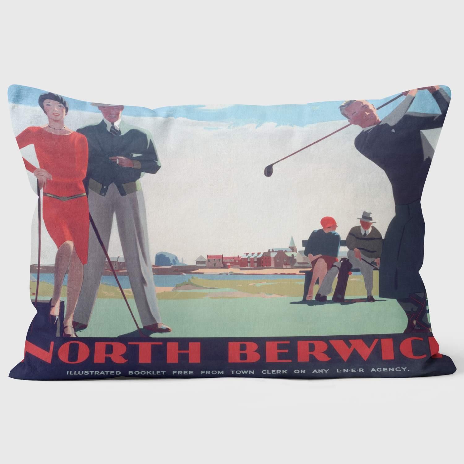 North Berwick LNER 1923 -1947 Golf - National Railway Museum Cushion - Handmade Cushions UK - WeLoveCushions