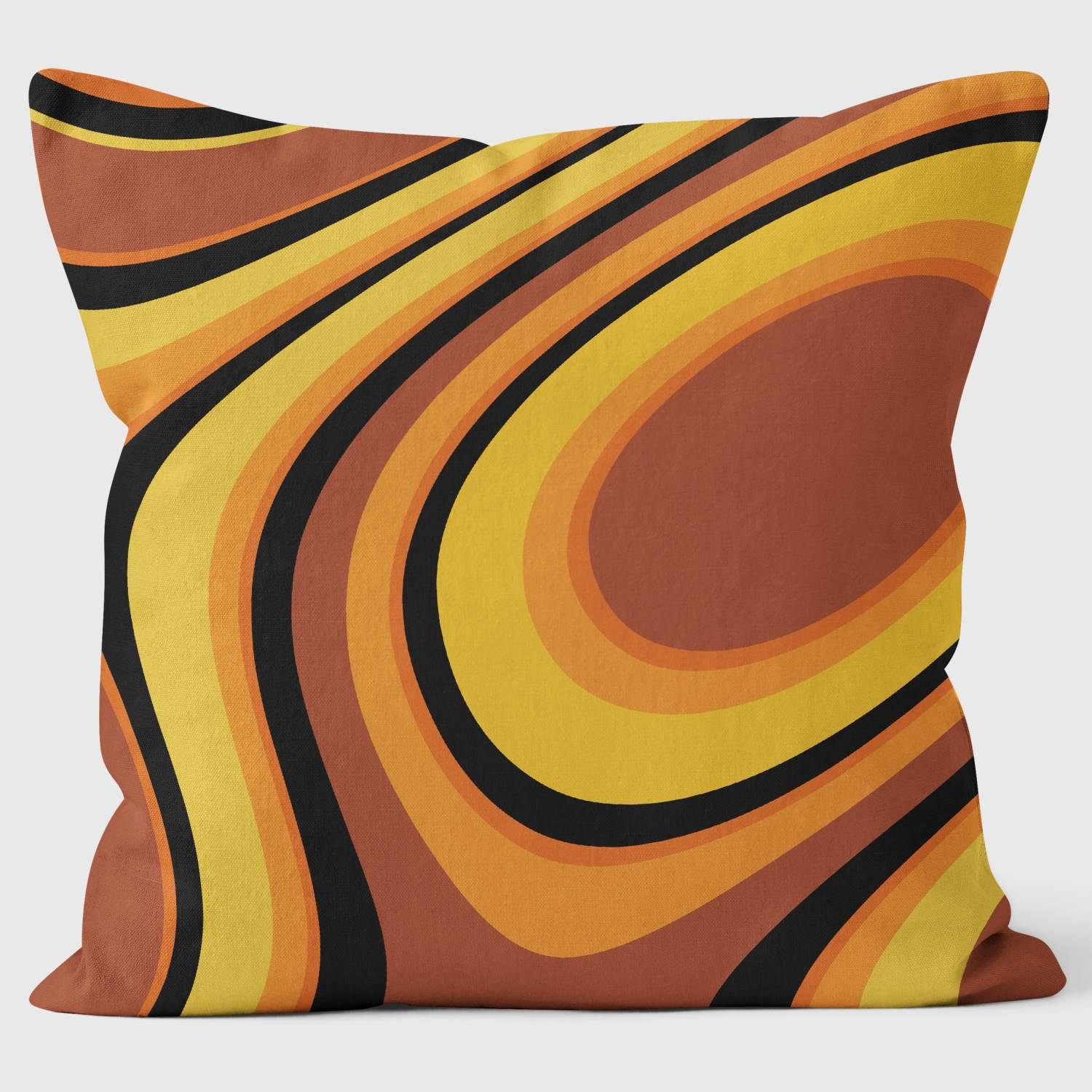 Orange Lust - Abstract Cushion - Handmade Cushions UK - WeLoveCushions