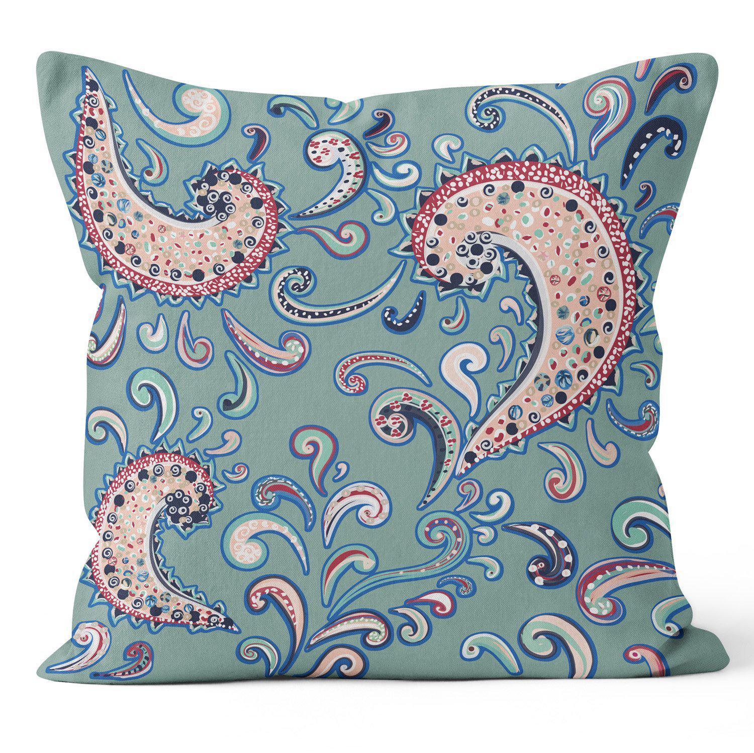 Paisley - Funky Art Cushion - Bellissima - House Of Turnowsky Pillows - Handmade Cushions UK - WeLoveCushions