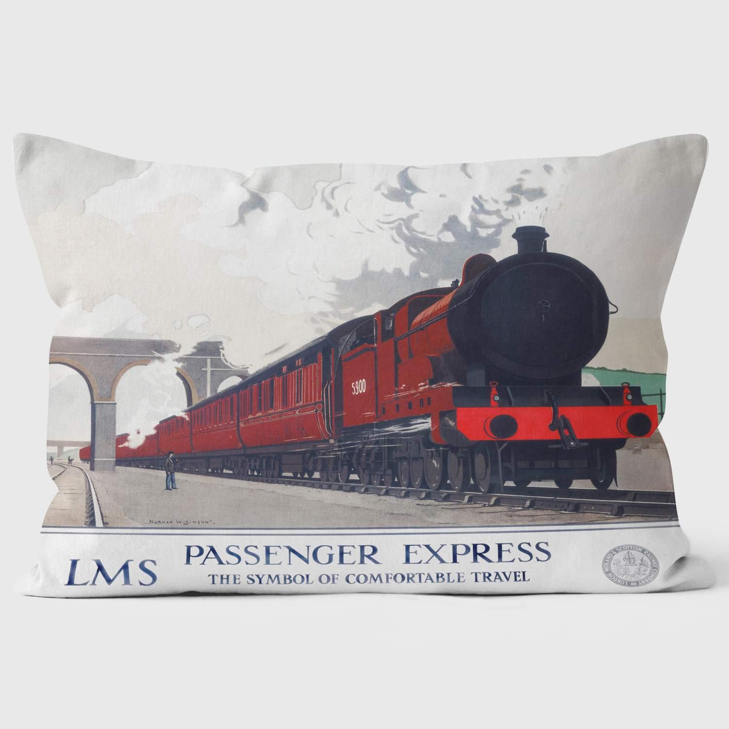 Passenger Express LMS 1930s - National Railway Museum Cushion - Handmade Cushions UK - WeLoveCushions