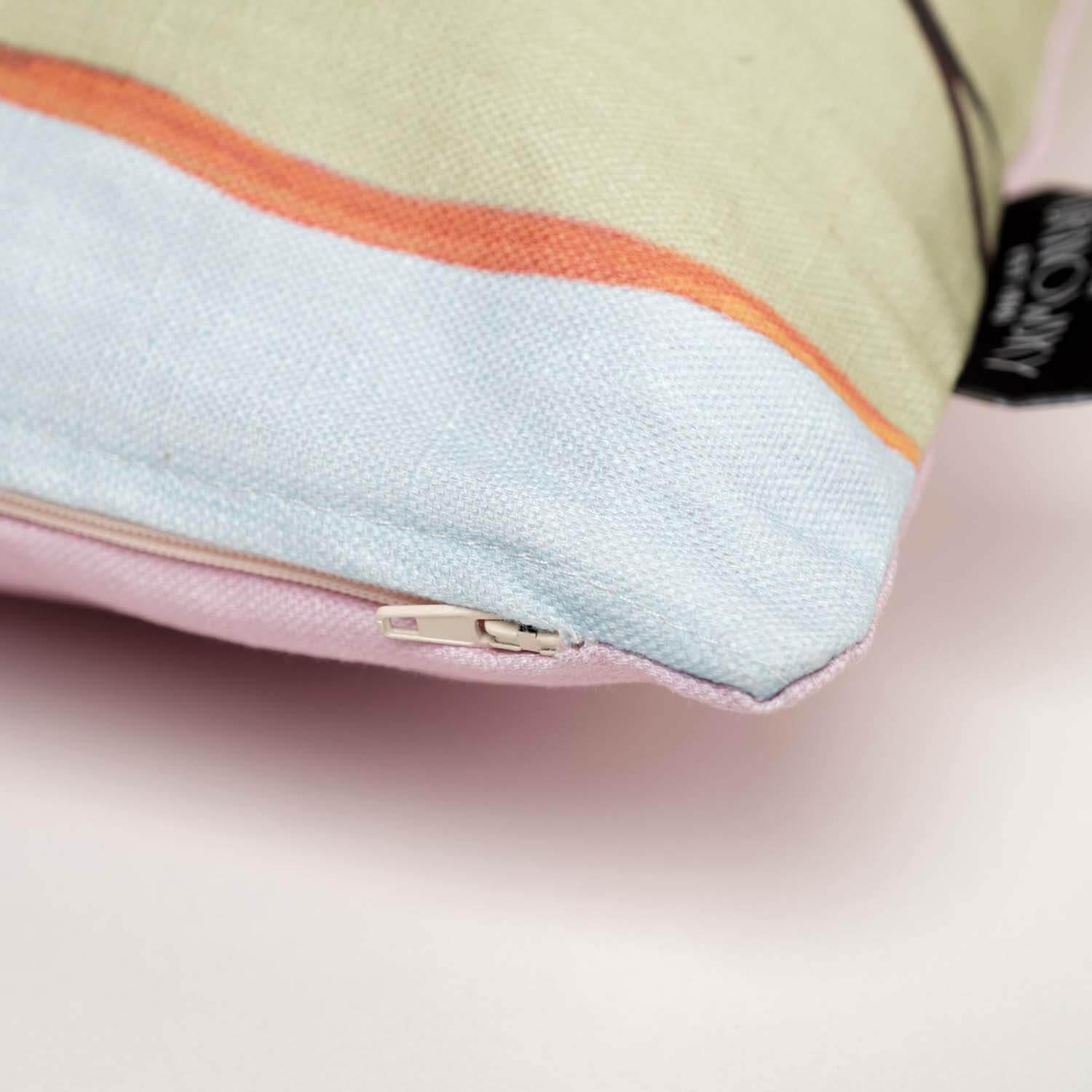 Patchwork Hummingbird (White) - Funky Art Cushion - FOG - House Of Turnowsky Pillows - Handmade Cushions UK - WeLoveCushions