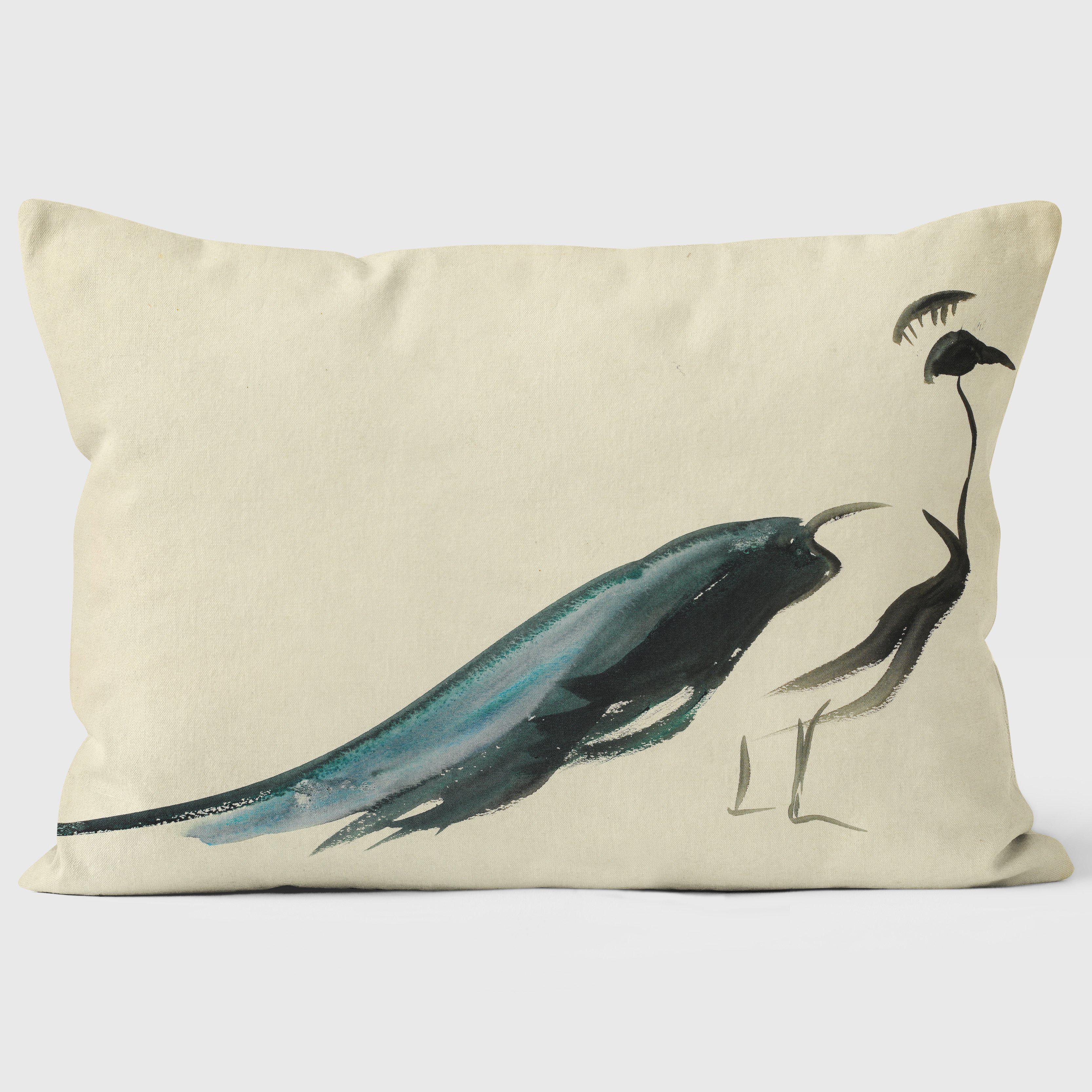 Peacock Watercolour - Mary Evans Cushion - Handmade Cushions UK - WeLoveCushions