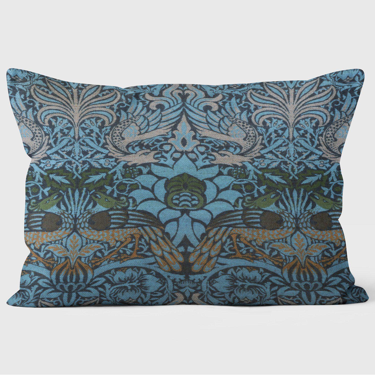 Peacock and Dragon - William Morris Cushion - Handmade Cushions UK - WeLoveCushions