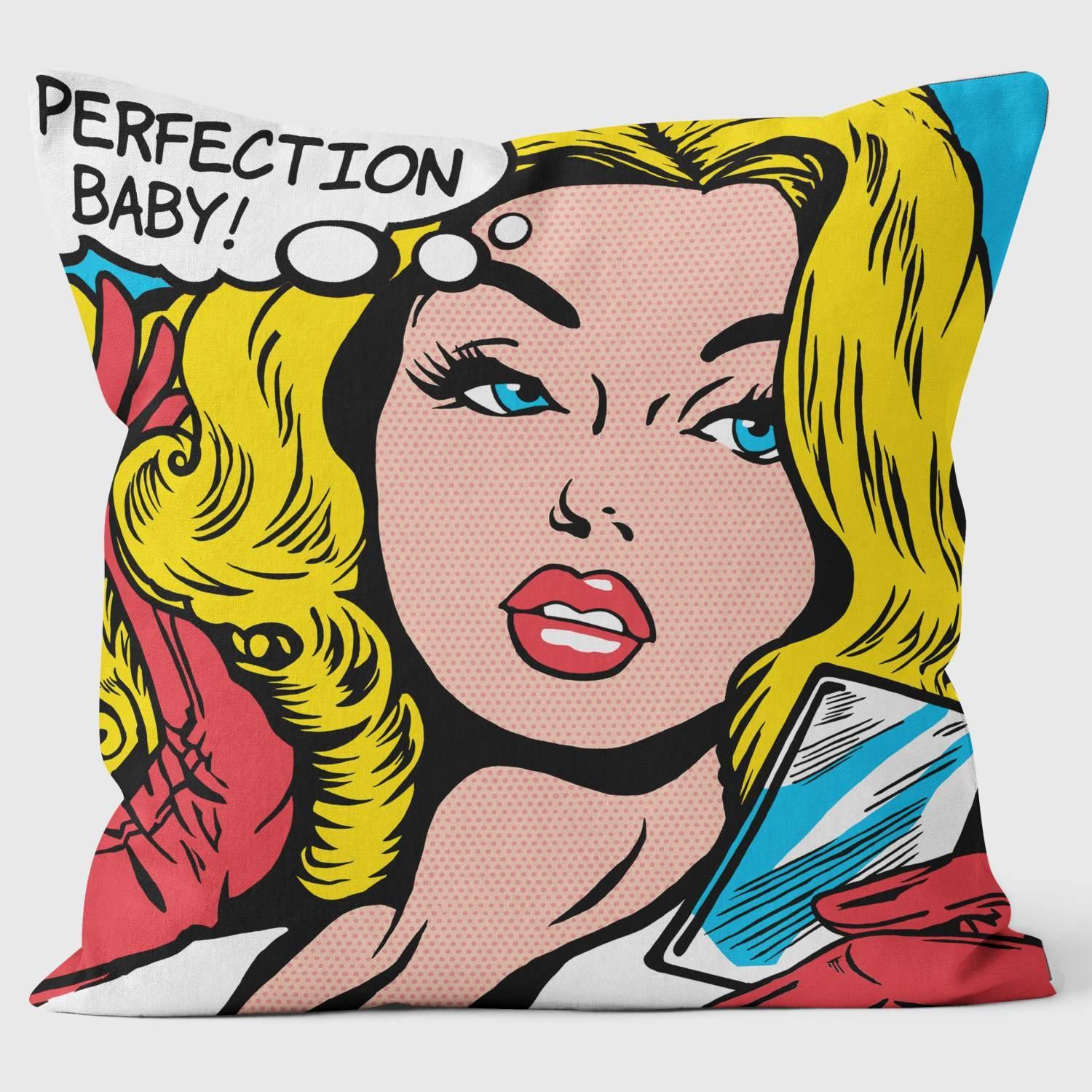 Perfection Baby - Youngerman Art Cushions - Handmade Cushions UK - WeLoveCushions