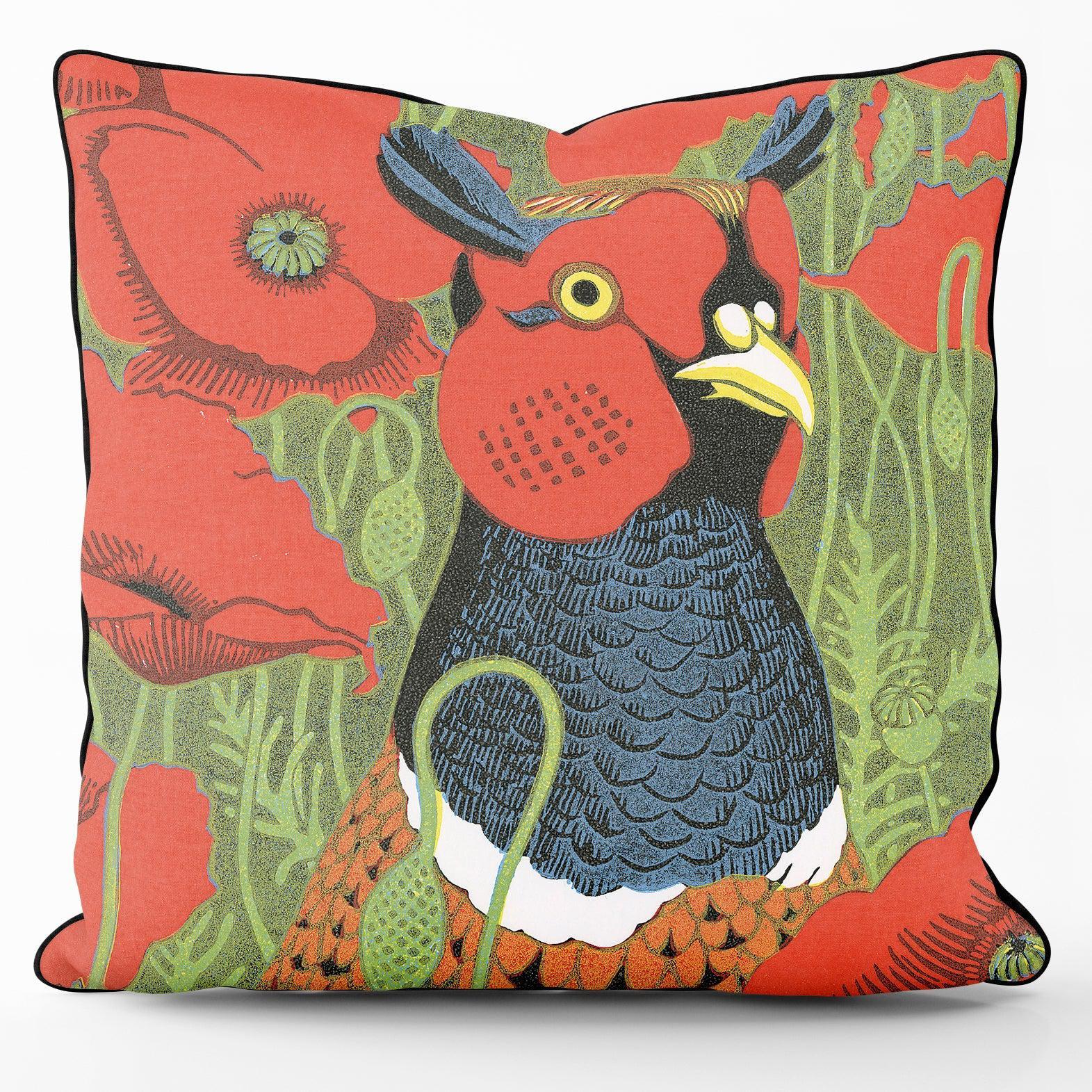 Poppycock - Robert Gillmor Cushion - Handmade Cushions UK - WeLoveCushions