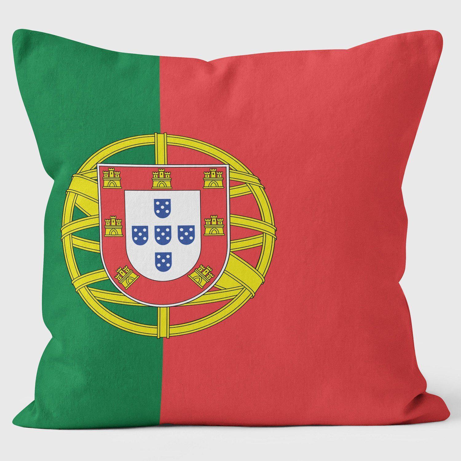 Portugal Flag Bandeira de Portugal Pillow - Art Print Cushion - Handmade Cushions UK - WeLoveCushions