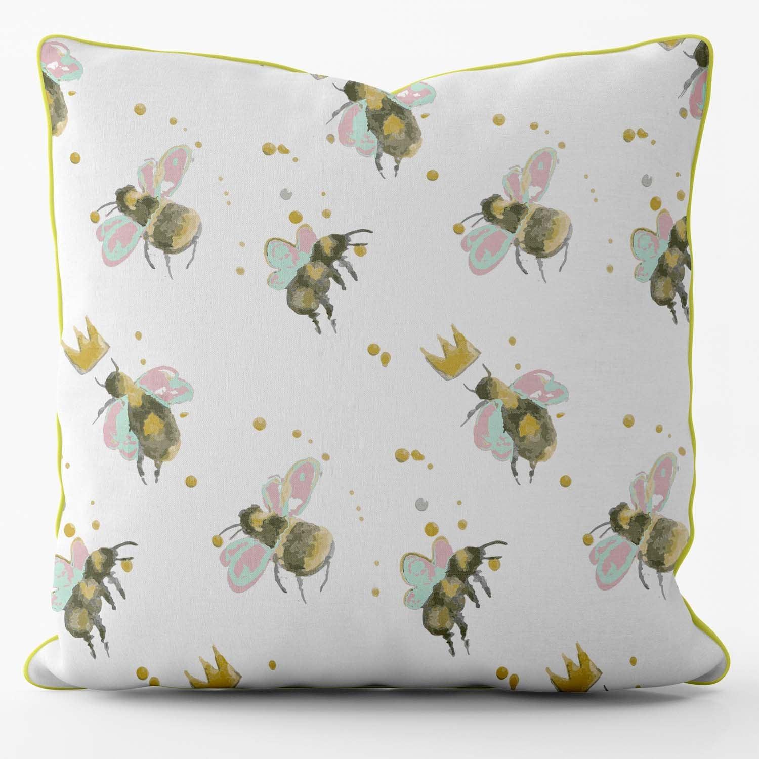 Queen Bee -Their Nibs Cushion - Handmade Cushions UK - WeLoveCushions