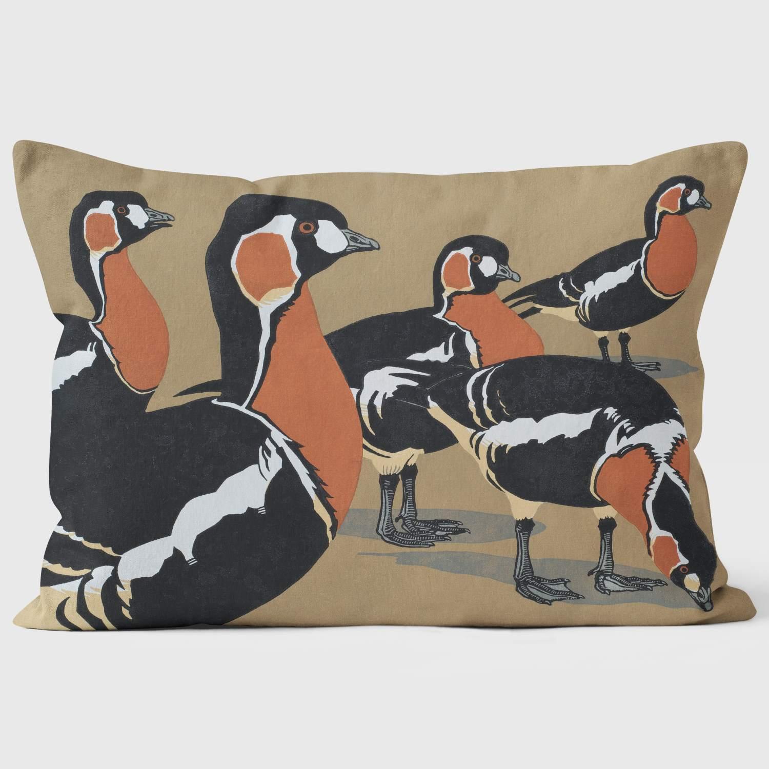 Red Breasted Geese - Robert Gillmor Cushion - Handmade Cushions UK - WeLoveCushions