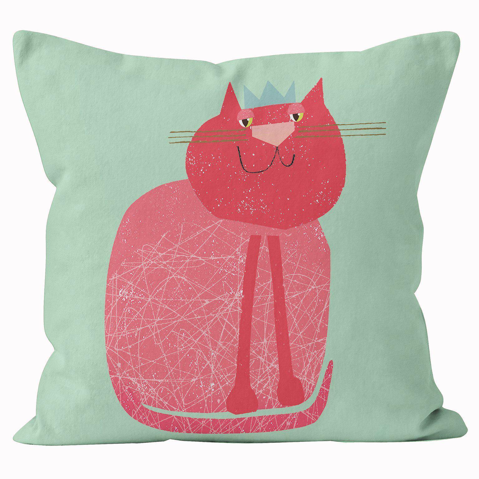 Red Cat - Kali Stileman Cushion - Handmade Cushions UK - WeLoveCushions