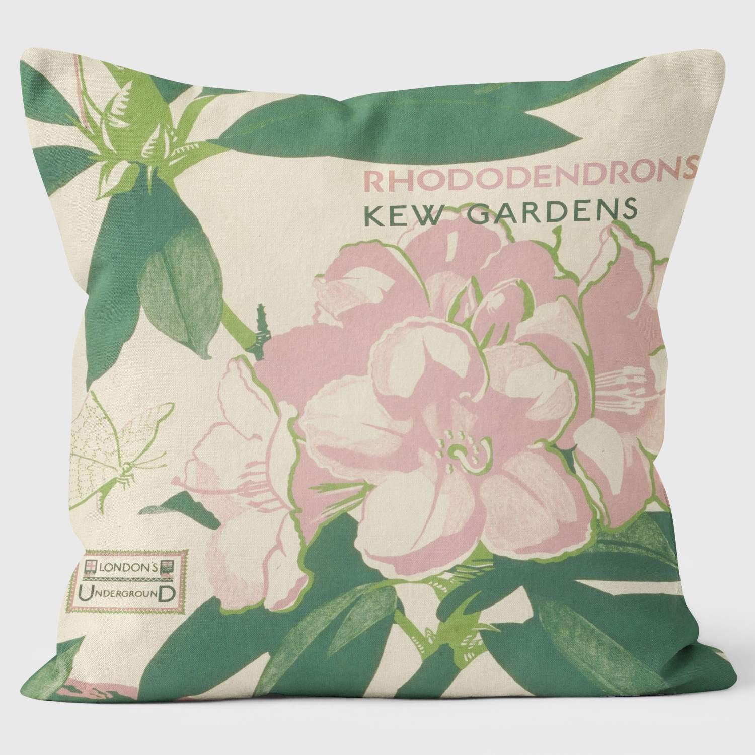Rhododendron Kew - London Transport Cushion - Handmade Cushions UK - WeLoveCushions