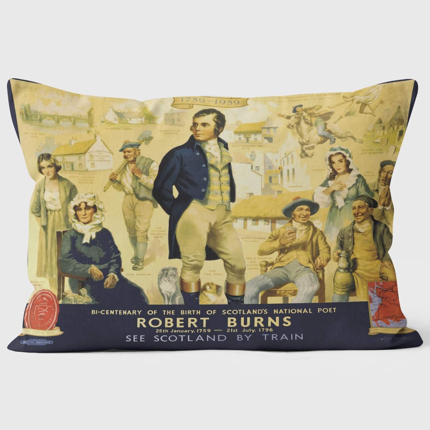 Robert Burns BR (ScR) 1959 - National Railway Museum Cushion - Handmade Cushions UK - WeLoveCushions