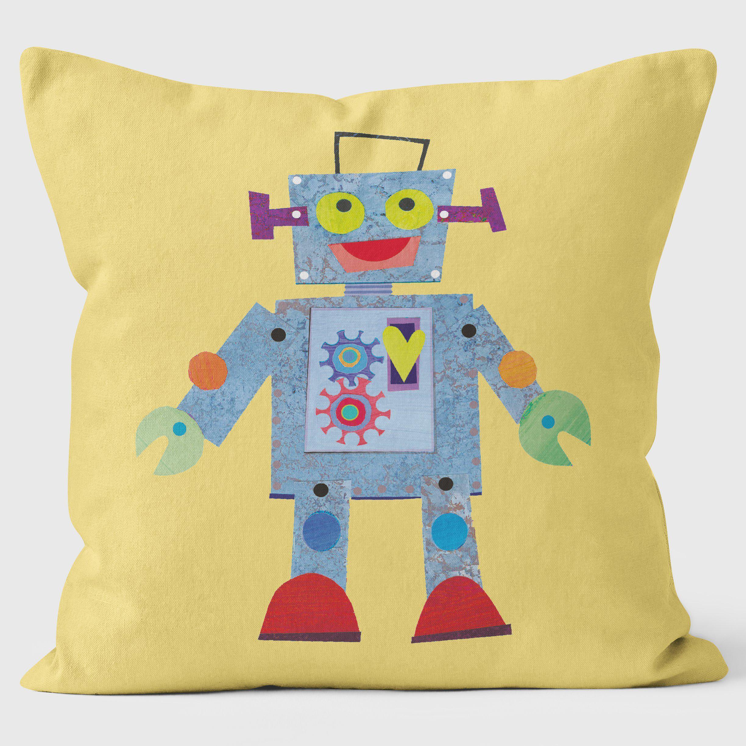 Robot - Kali Stileman Cushion - Handmade Cushions UK - WeLoveCushions