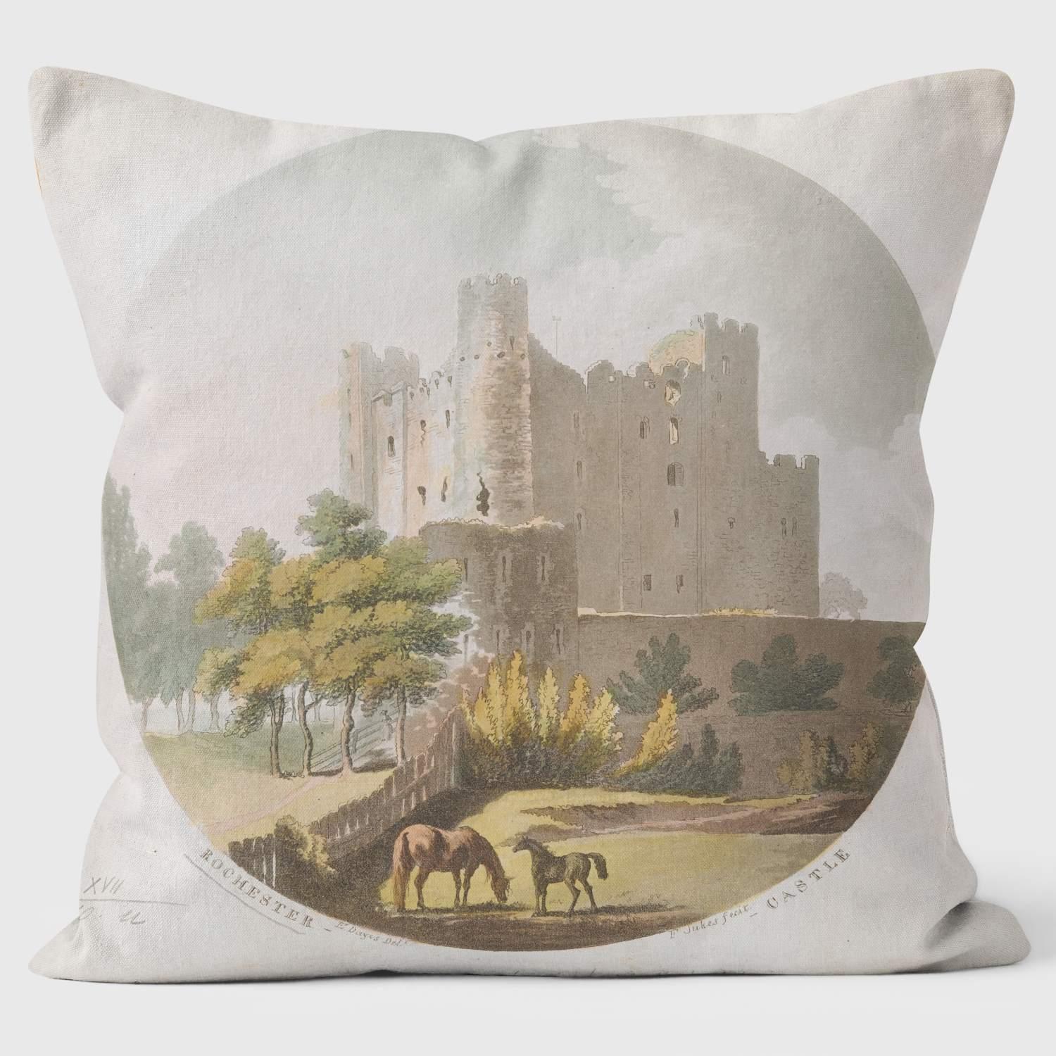 Rochester Castle - British Library Cushions - Handmade Cushions UK - WeLoveCushions