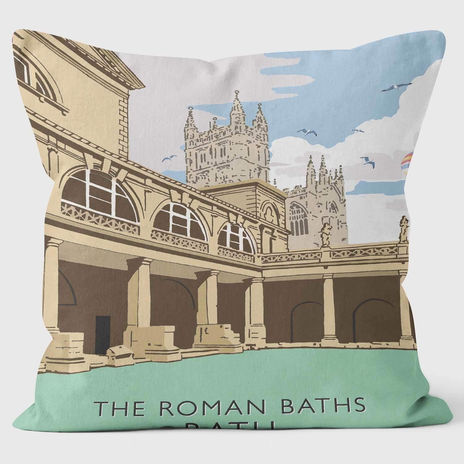 Roman Bath - Martin Wiscombe Cushion - Handmade Cushions UK - WeLoveCushions