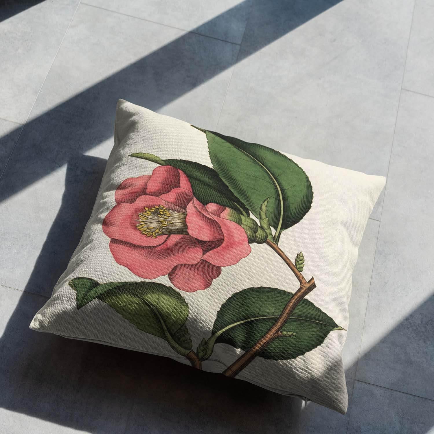 Rose Camelia - Botanical Cushion - Handmade Cushions UK - WeLoveCushions