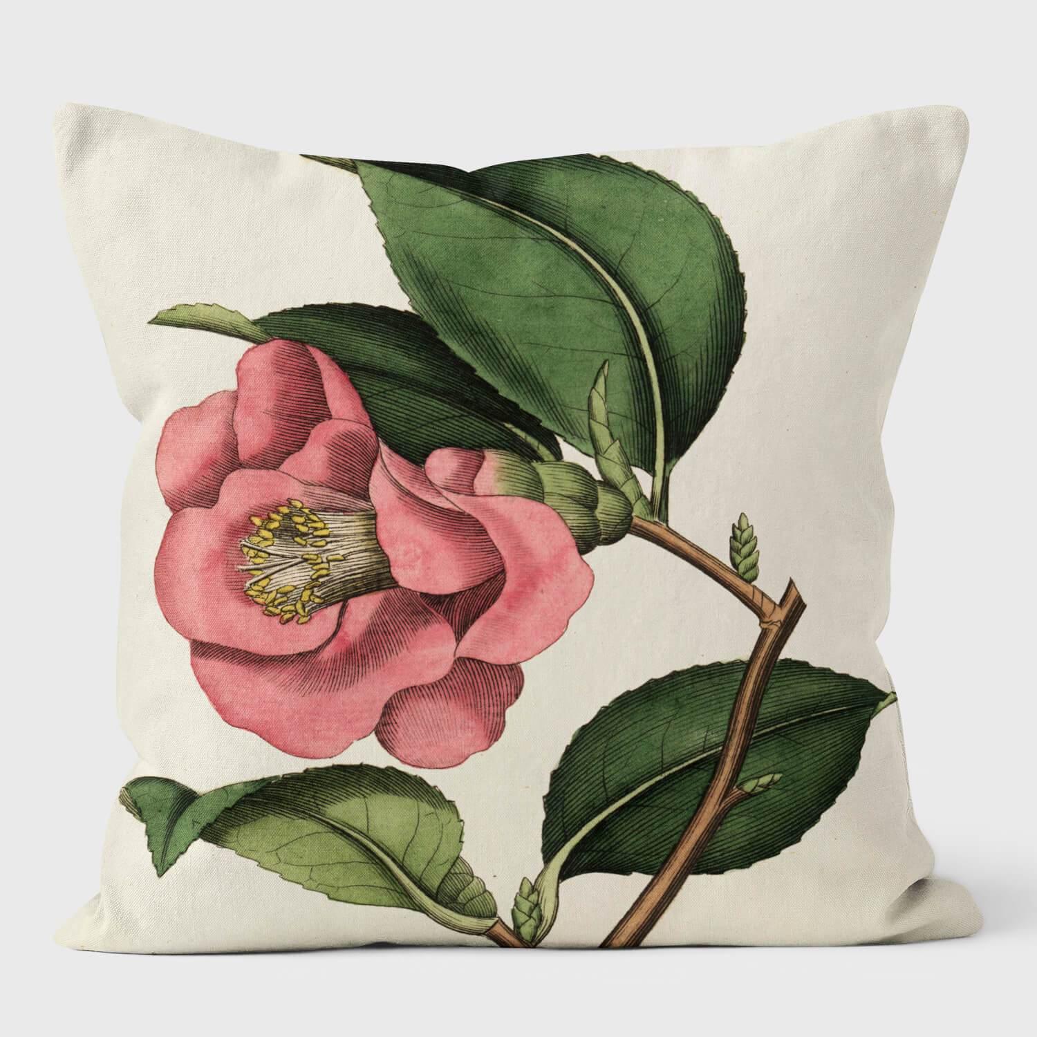 Rose Camelia - Botanical Cushion - Handmade Cushions UK - WeLoveCushions